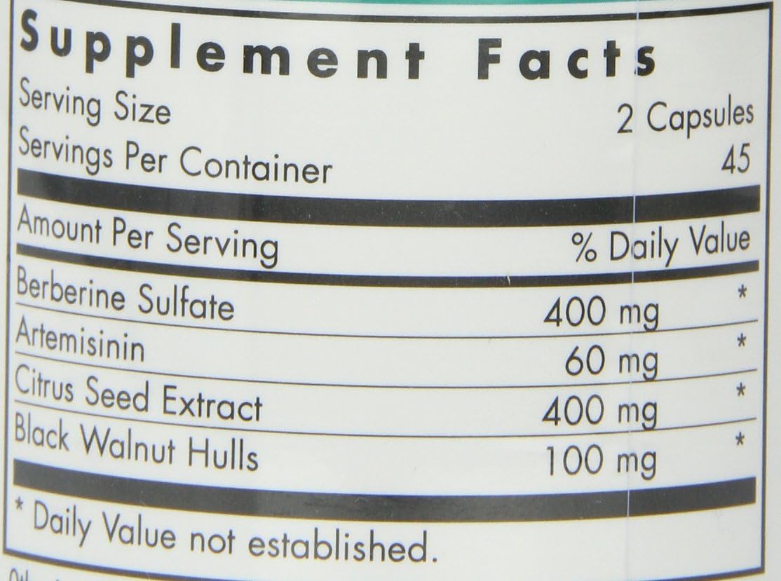 Nutricology Tribiotics - Gut Health Support with Berberine Sulfate, Citrus Seed Extract, Black Walnut Hulls - 90 Vegetarian Capsules