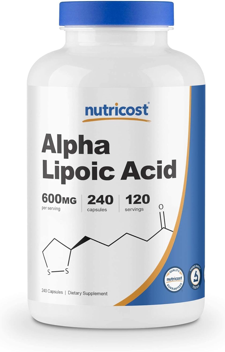 Nutricost Alpha Lipoic Acid 600mg and CoQ10 100mg Bundle - 240 Capsules and 120 Capsules