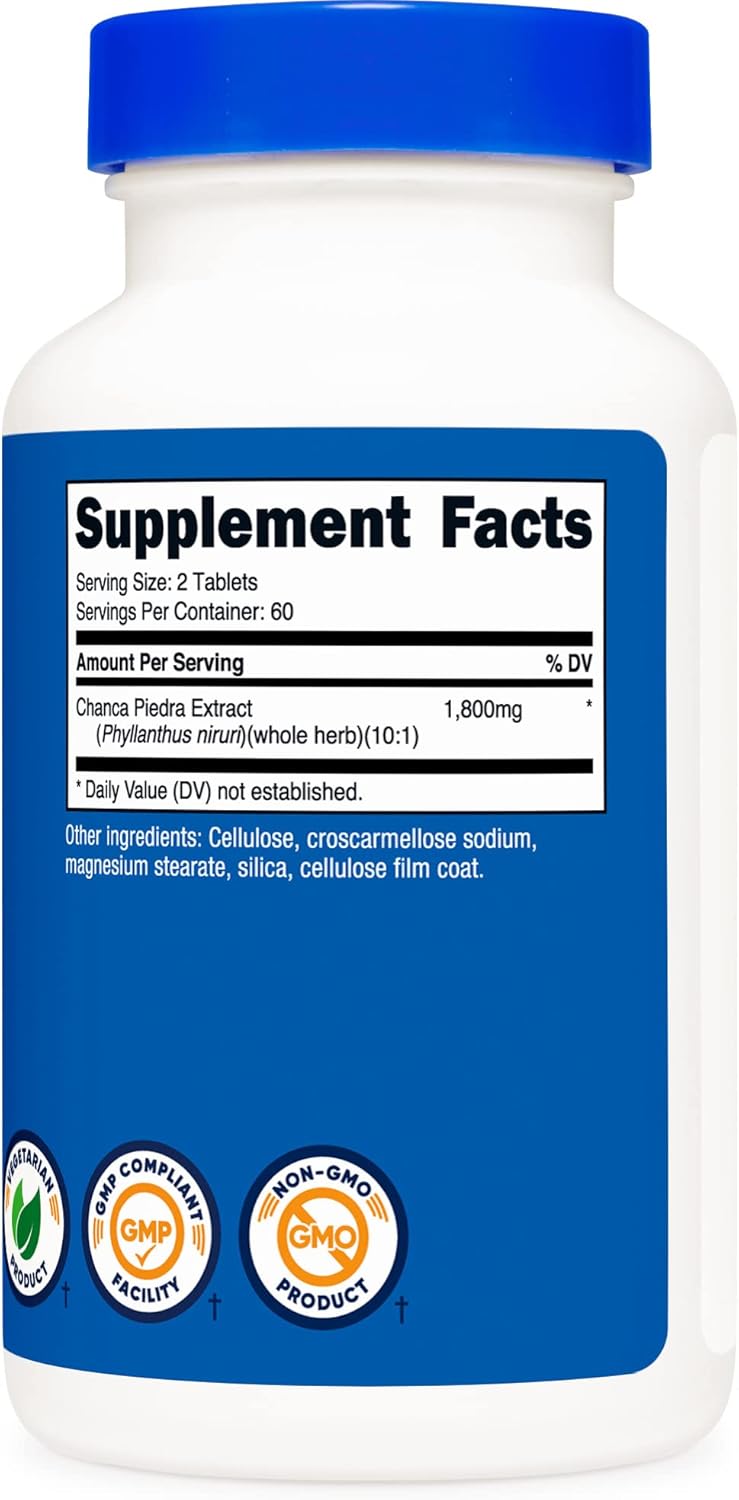 Nutricost Chanca Piedra Extract Tablets - Stone Breaker Supplement - 1800mg Per Serving - 120 Tablets, 60 Servings