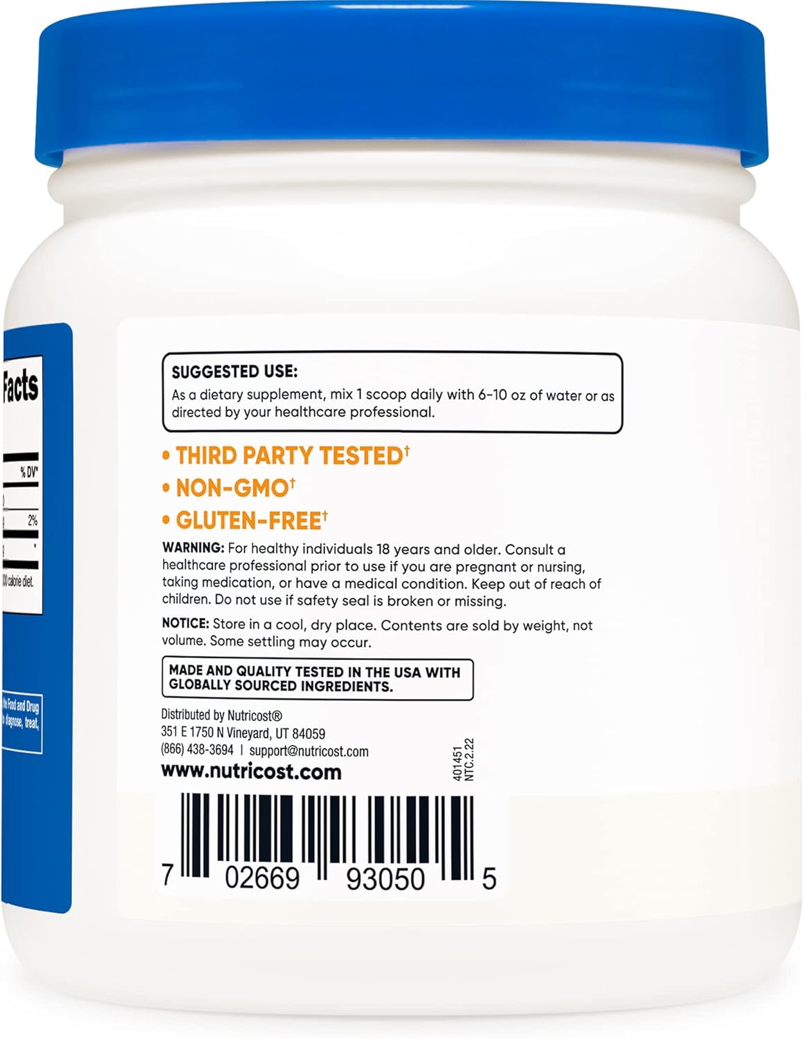 Nutricost D-Ribose Powder 500g - 5000mg Per Serving, Non-GMO (2 Pack) - BoostGo Australia