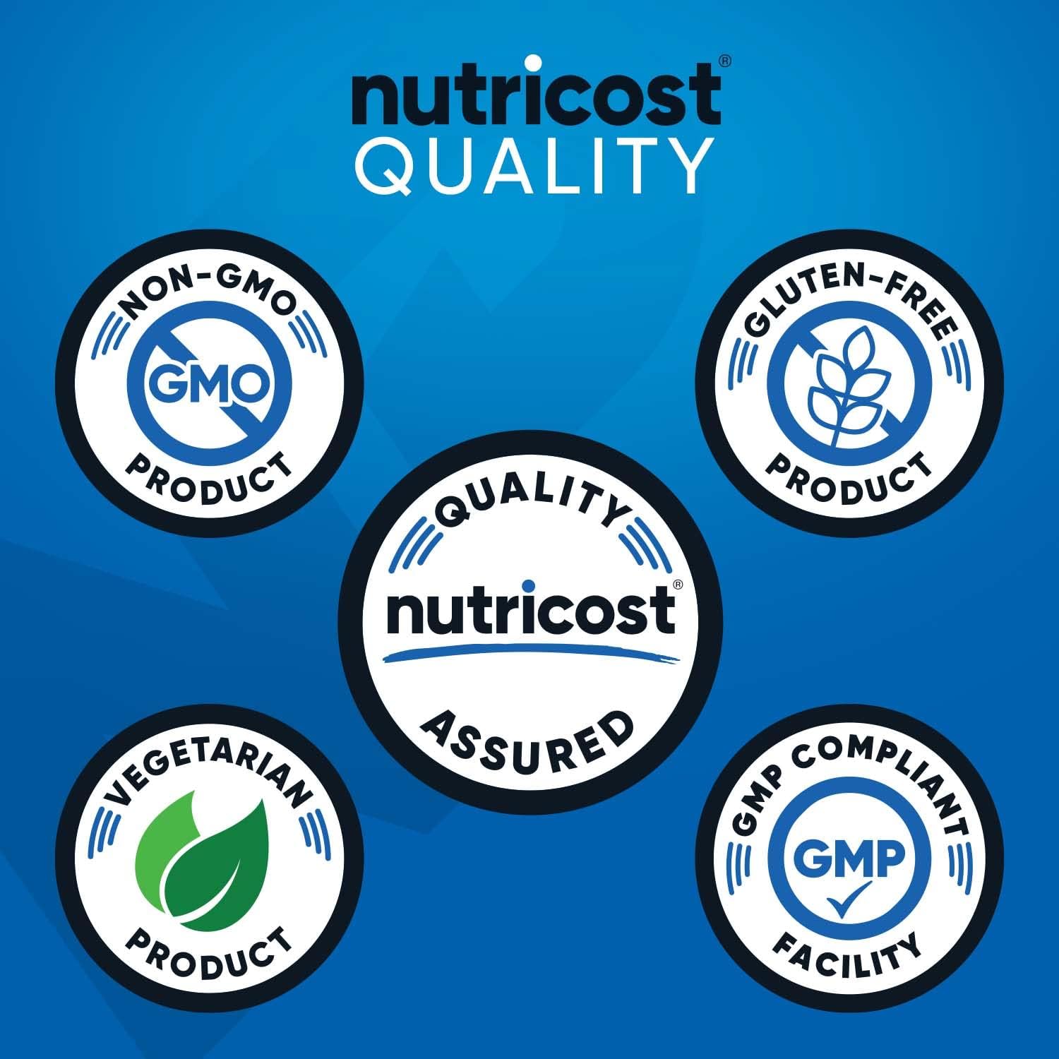Nutricost Grape BCAA Powder - 60 Servings, Vegetarian, Non-GMO, Gluten Free, 2:1:1 Ratio - BoostGo Australia