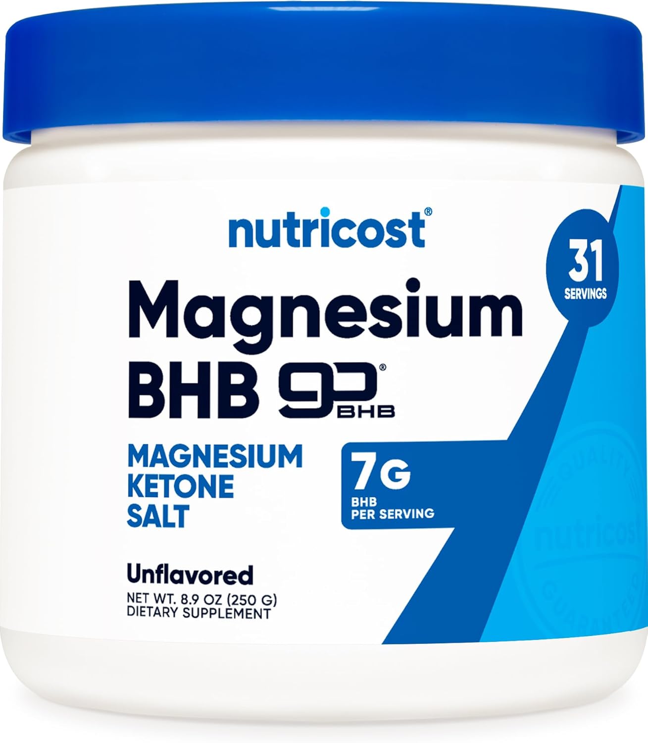 Nutricost Magnesium BHB Salts - 250g Unflavored Exogenous Ketone Supplement