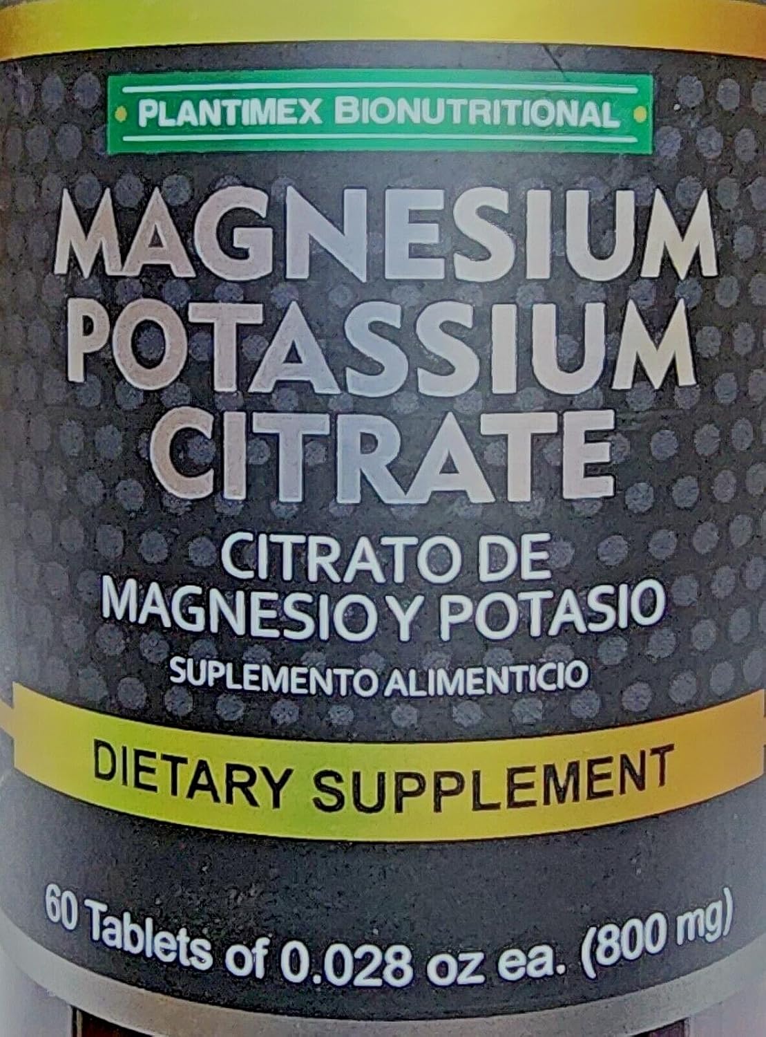 Nutricost Magnesium Potassium Citrate Capsules - 400mg Potassium & 400mg Magnesium Citrates - 60 Tablets Dietary Supplement - BoostGo Australia
