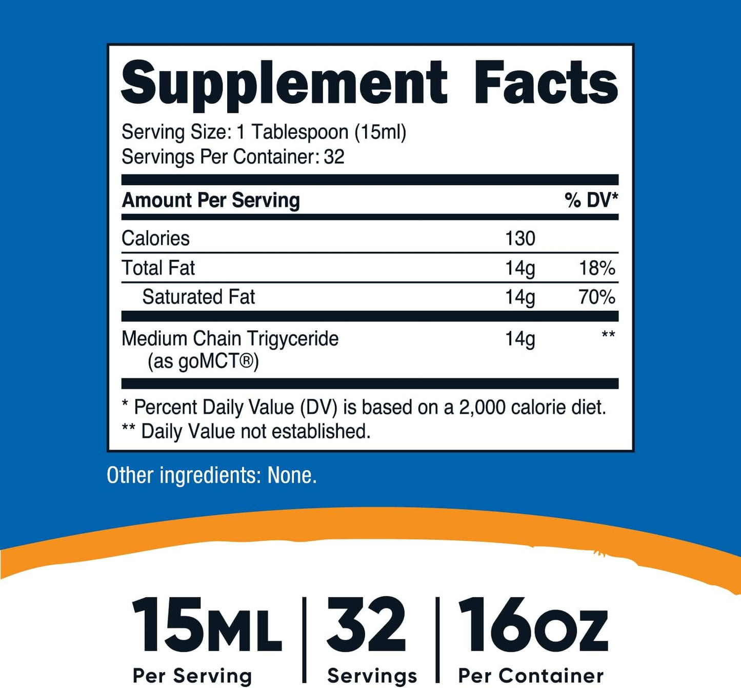 Nutricost MCT Oil - 16oz - Keto, Paleo, Non-GMO