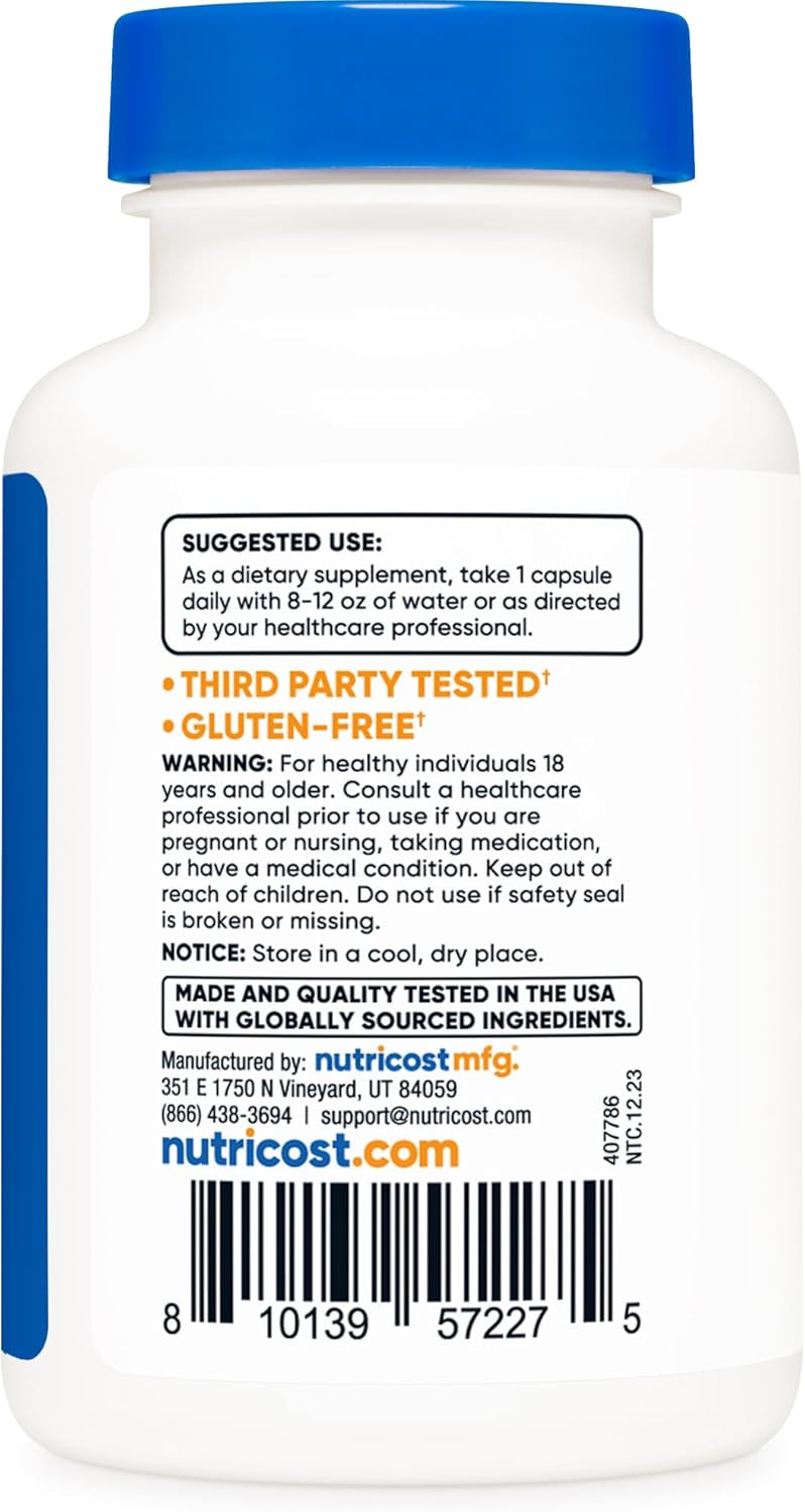 Nutricost PQQ (Pyrroloquinoline Quinone) 20mg - 60 Vegetarian Capsules, Non-GMO & Gluten Free