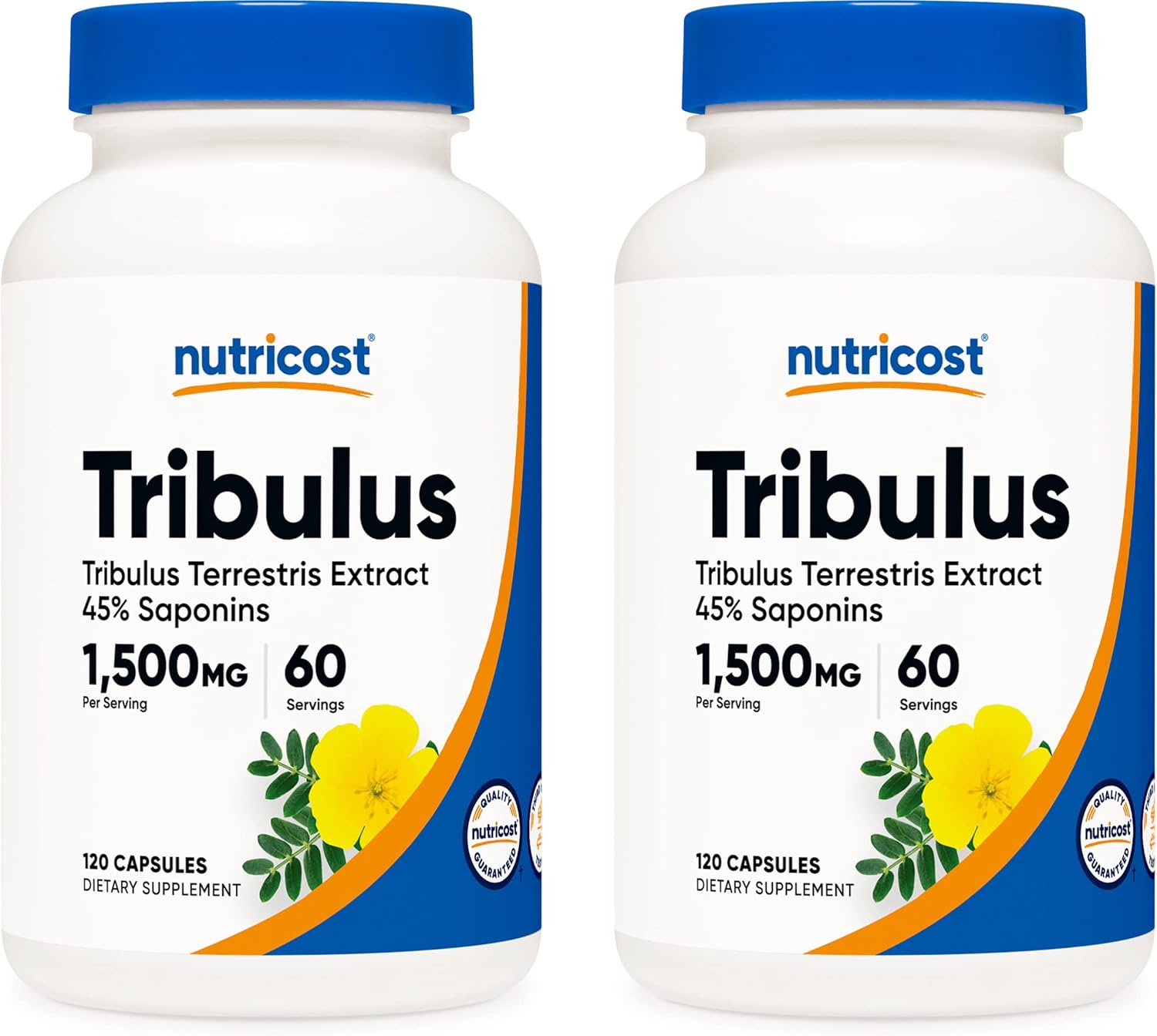 Nutricost Tribulus Terrestris Extract 750mg - 240 Capsules, Pack of 2