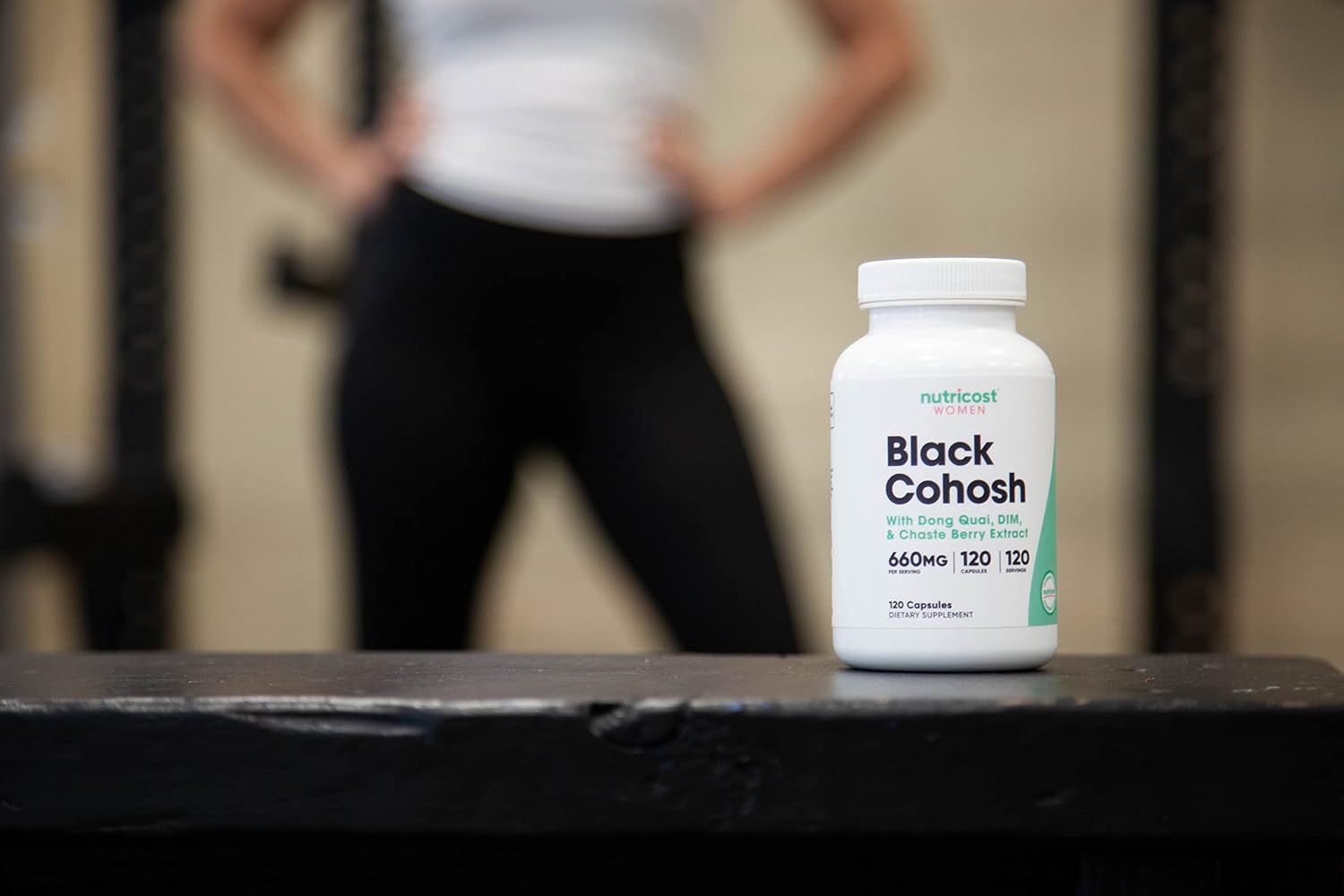 Nutricost Women's Black Cohosh Supplement - 660mg, 120 Capsules with Don Quai, DIM, and Chaste Berry - Non-GMO, Gluten Free, Veggie Caps