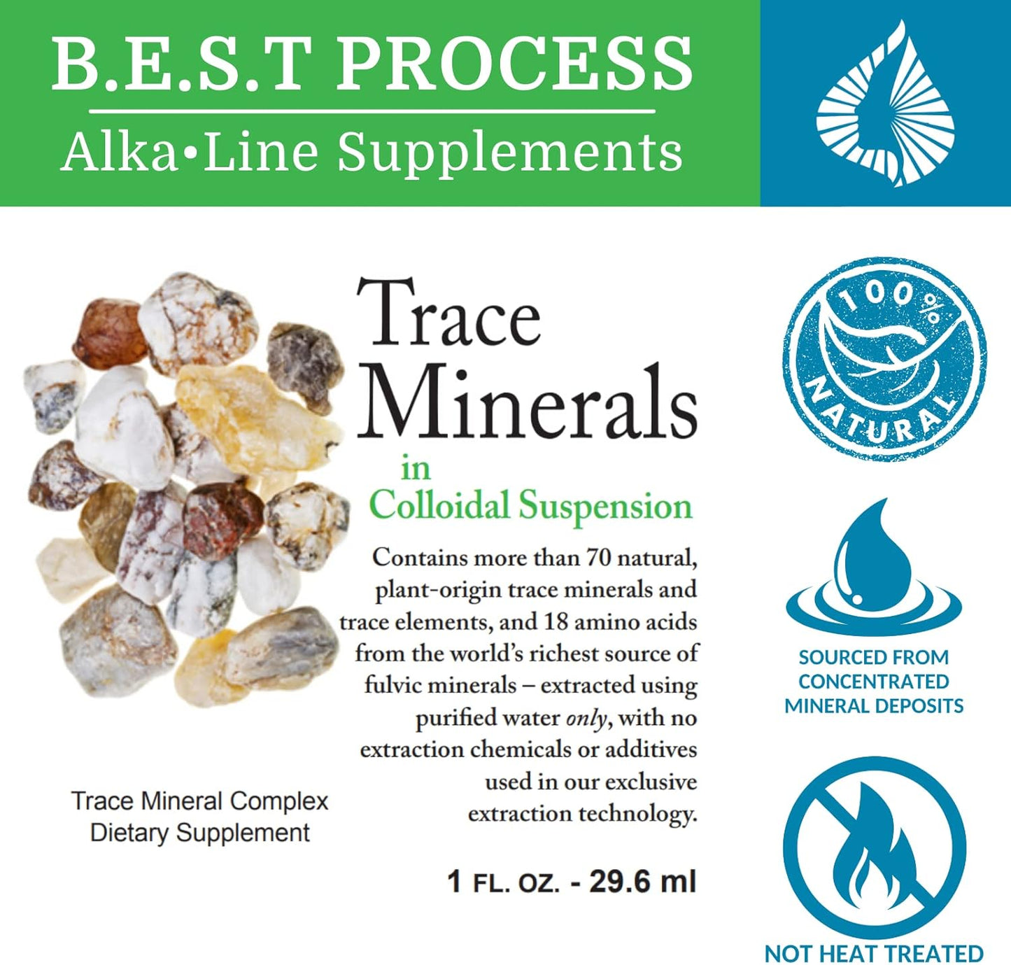 Nutrient-Dense Colloidal Trace Minerals with Fulvic Minerals and Amino Acids by Morter HealthSystem