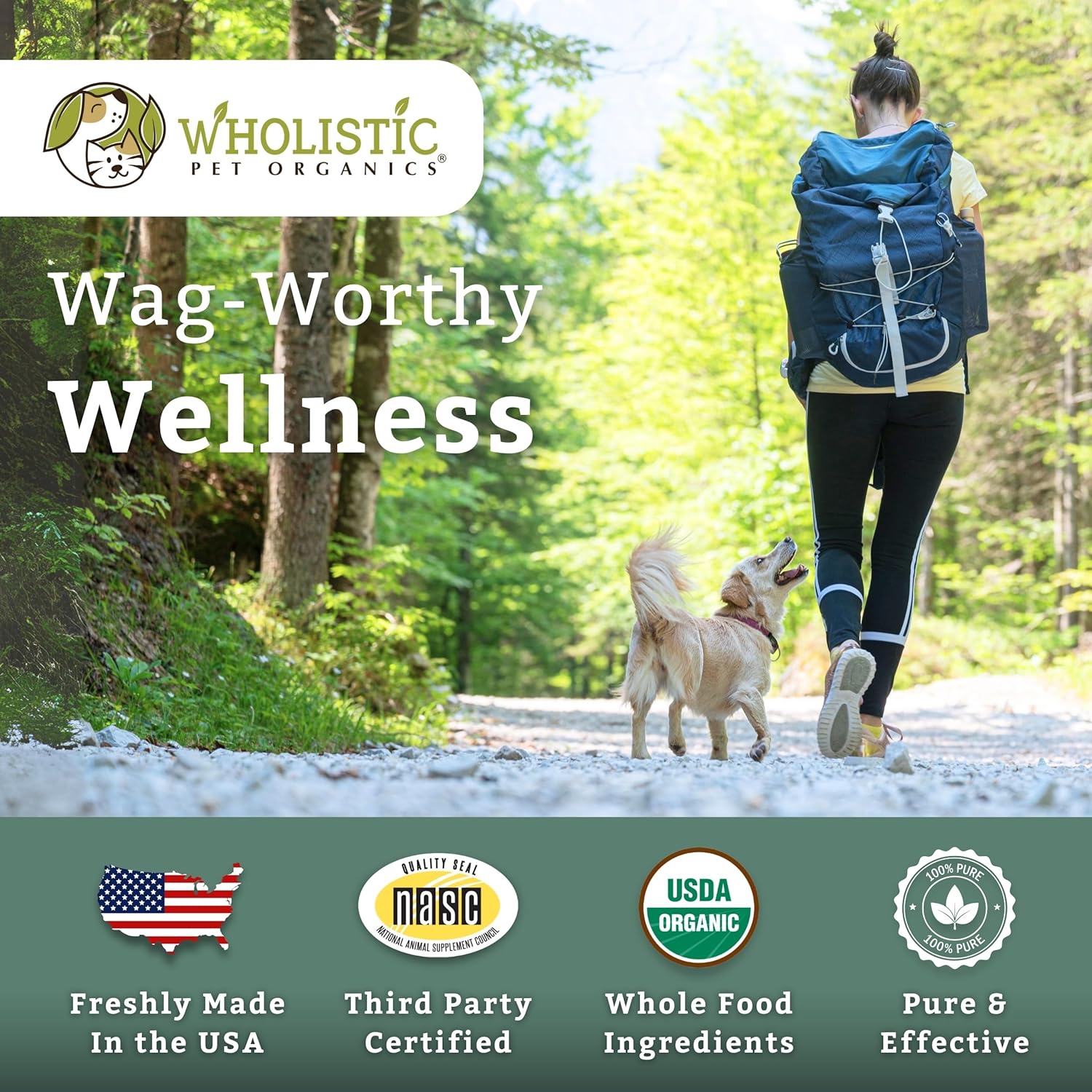 Nutrient-Rich Canine Complete Dog Multivitamin Powder - 4 Lb - Wholistic Pet Organics - Supplements for Immune System, Skin, Coat & Health