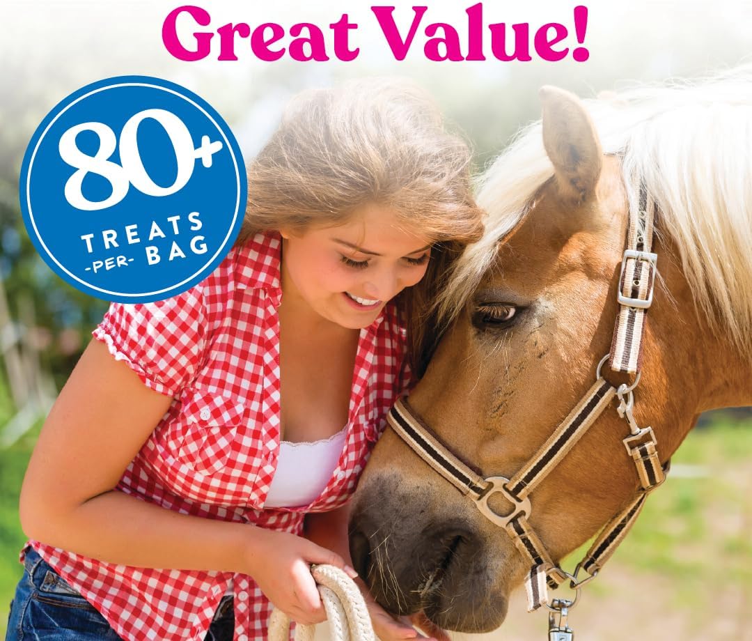 Nutrient-Rich Manna Pro Peppermint Flavor Nuggets | Bite-Size Treats for Horses | 1lb Pack