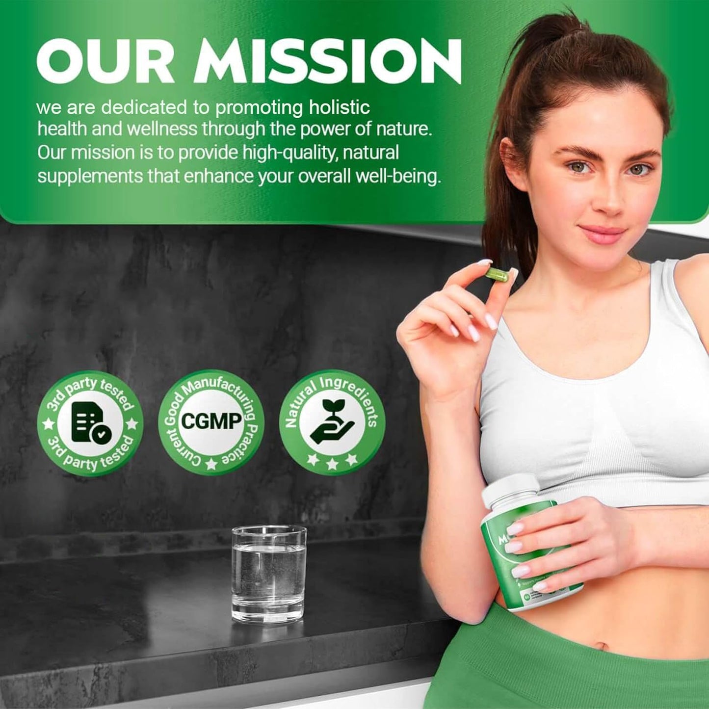 Nutrient-Rich Moringa Capsules - 800mg for Energy Boost & Wellness