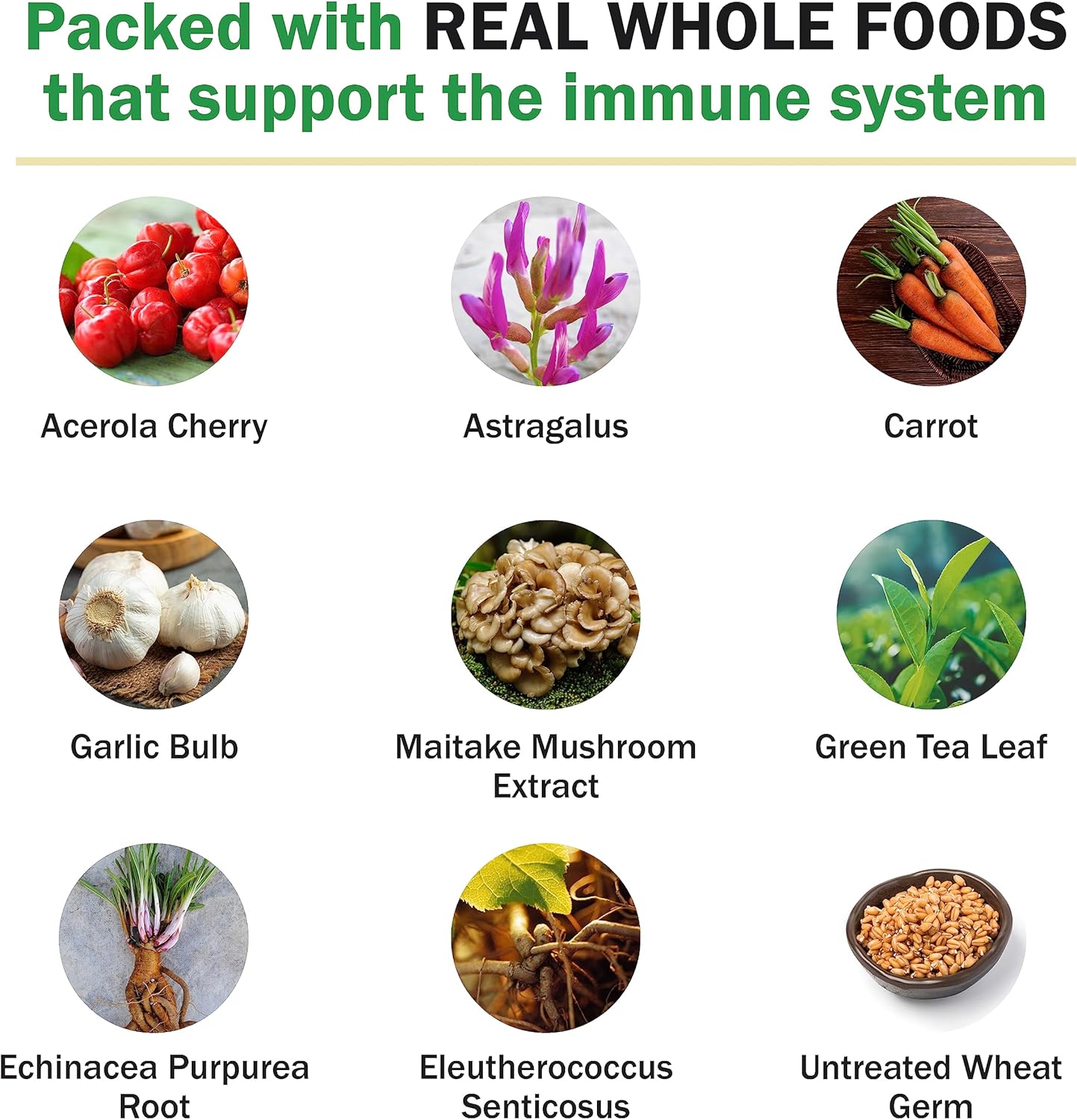 NutriPlex Immune Support Supplement 10-in-1 with Vitamins, Antioxidants, Amino Acids, Enzymes - 100 Tablets