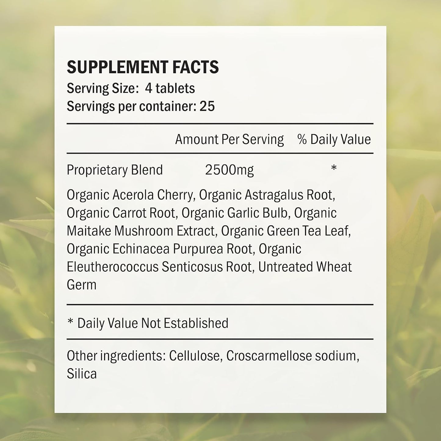 NutriPlex Immune Support Supplement 10-in-1 with Vitamins, Antioxidants, Amino Acids, Enzymes - 100 Tablets