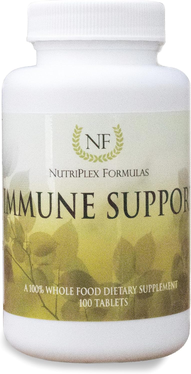 NutriPlex Immune Support Supplement 10-in-1 with Vitamins, Antioxidants, Amino Acids, Enzymes - 100 Tablets