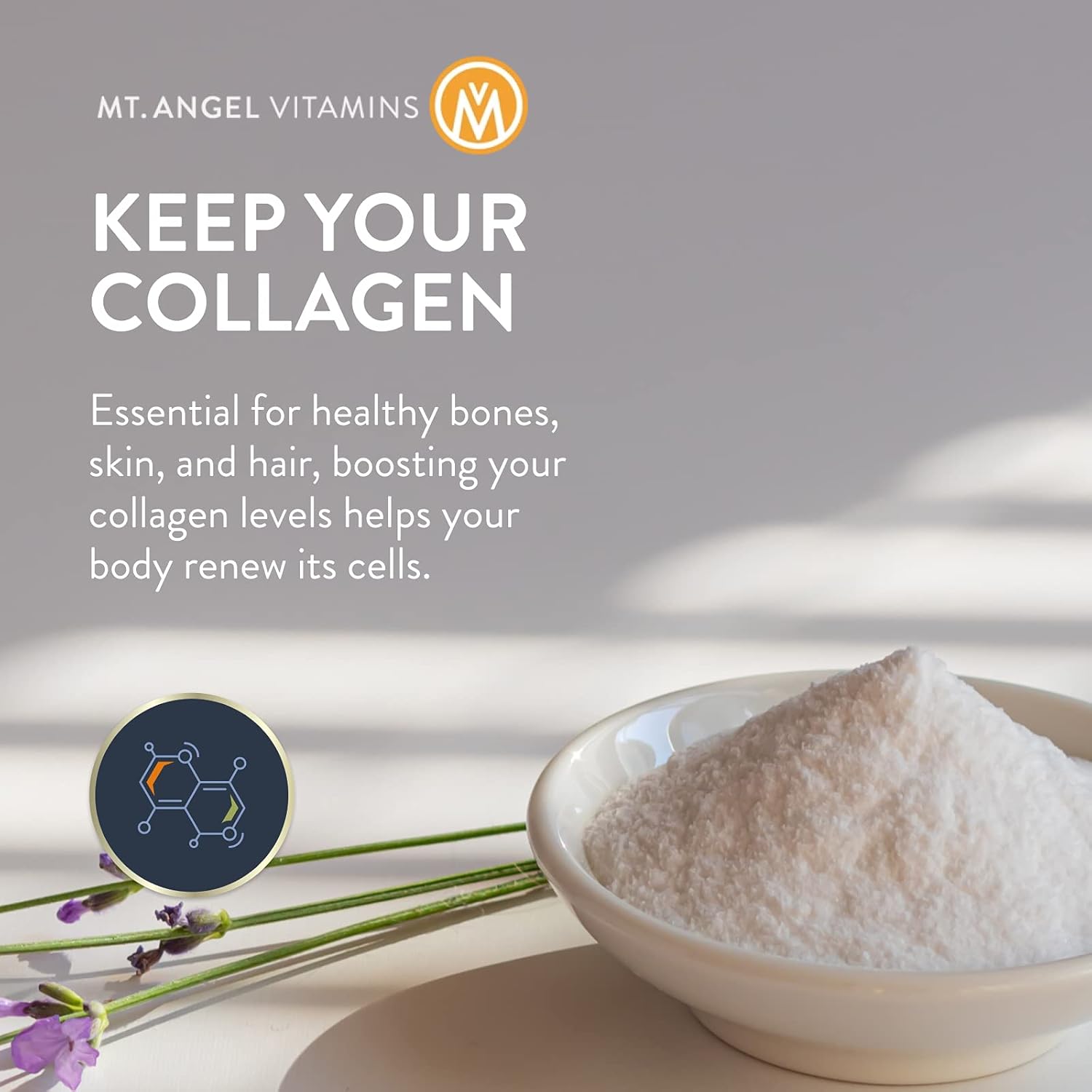 NutriSilk Capsules by Mt. Angel Vitamins - Boost Collagen, Support Healthy Hair & Skin with B Vitamins - 60 Capsules