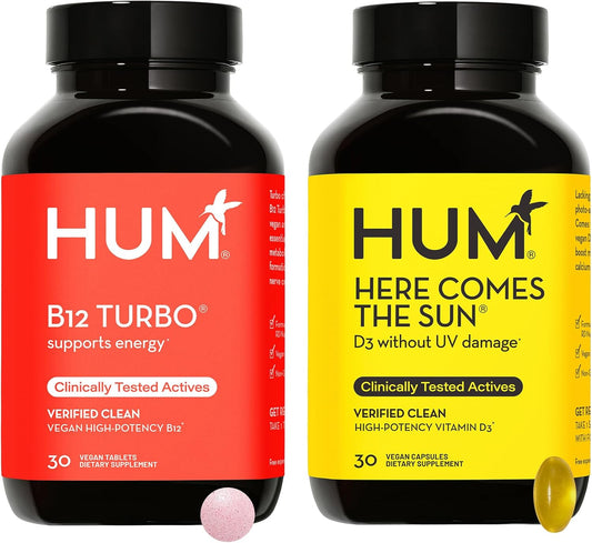 Nutrition HUM B12 Turbo with Vitamin D3 for a Boost of Sunshine and Energy