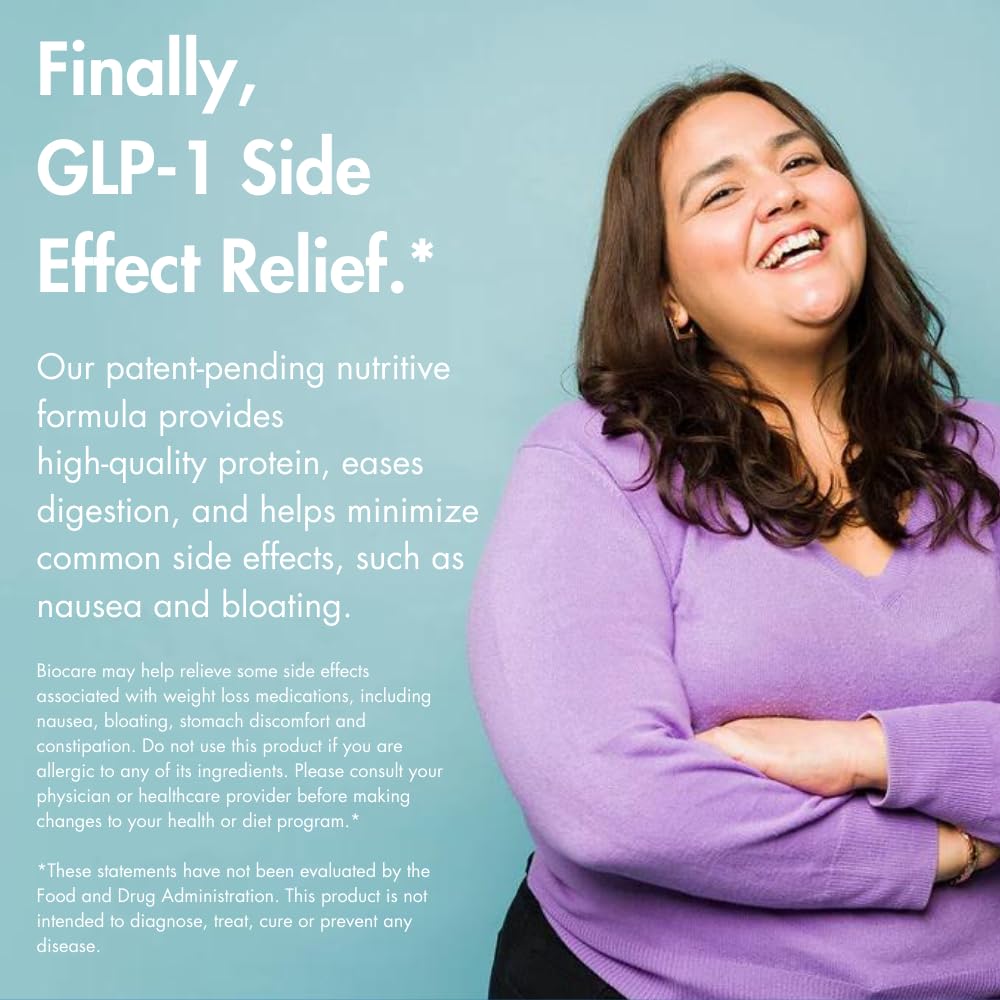 Nutritional Beverage for GLP-1 Users - High Protein Dietary Powder Drink with 26 Vitamins/Minerals, Supports Digestive Health - Strawberries & Cream Flavor (14 Count)