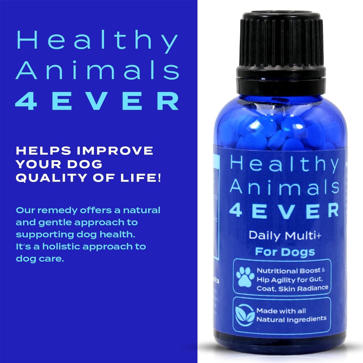 Nutritional Boost for Healthy Animals with Strong Ingredients - 300 Tablets