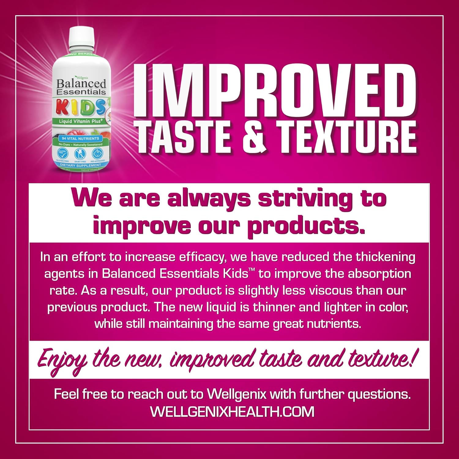 Nutritional Multivitamin for Picky Eaters - Kids Liquid Vitamin with Immune Boost - 16oz x 2 Pack - Overall Health Support for Children