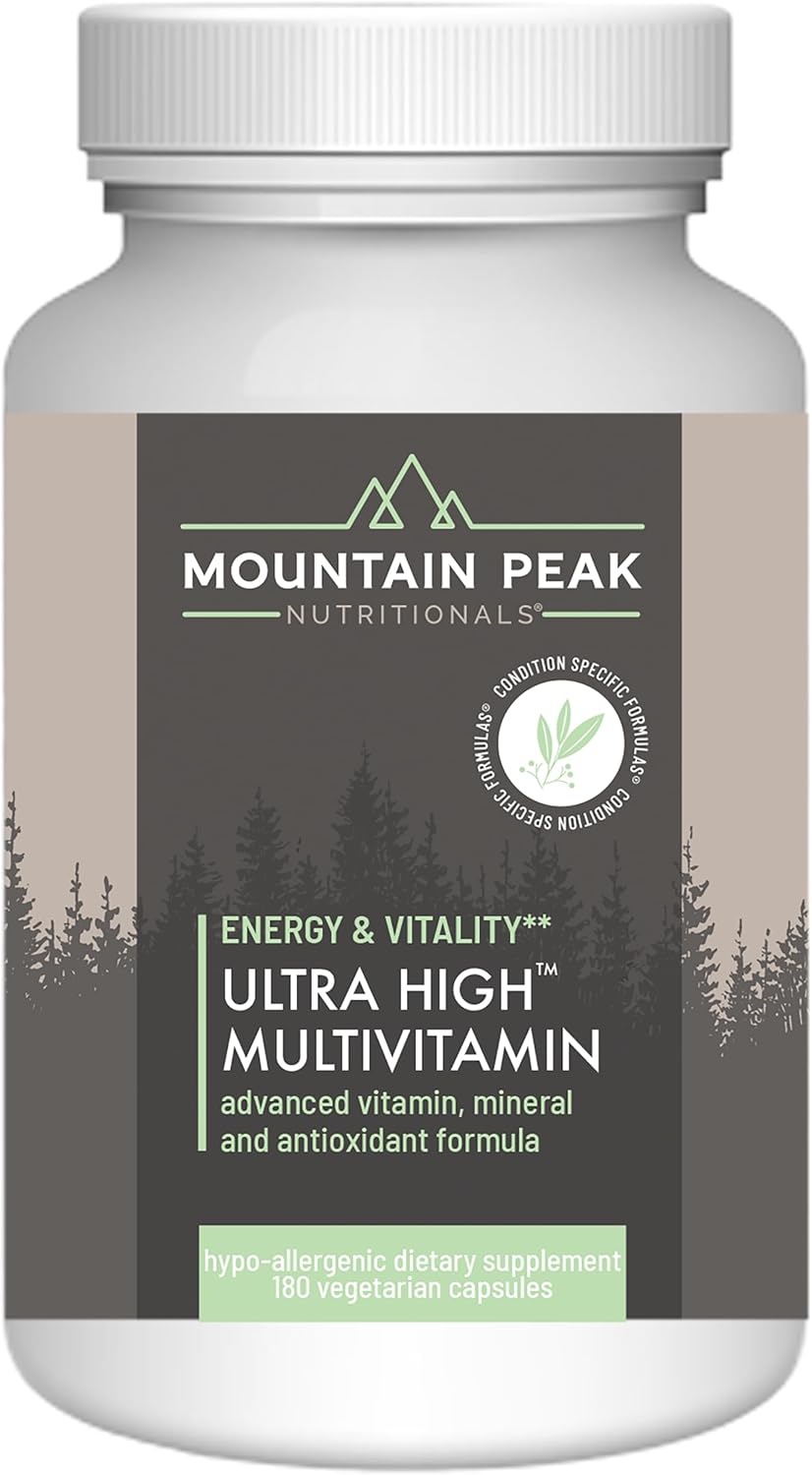 Nutritional Ultra High Multivitamin with Vitamin A, B12, Probiotic - Hypoallergenic Supplement for Well Being - 180 Vegetarian Capsules