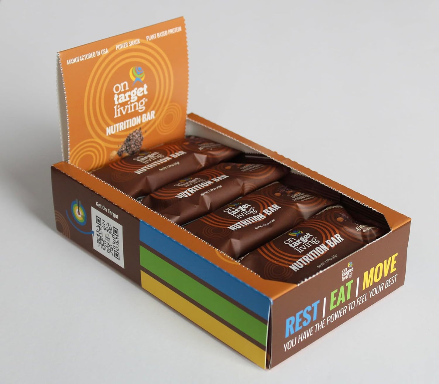 Nutritious Dark Chocolate Almond Butter Bars - 12-Pack of Healthy Snacks with Almonds, Dates, Honey, and Superfoods
