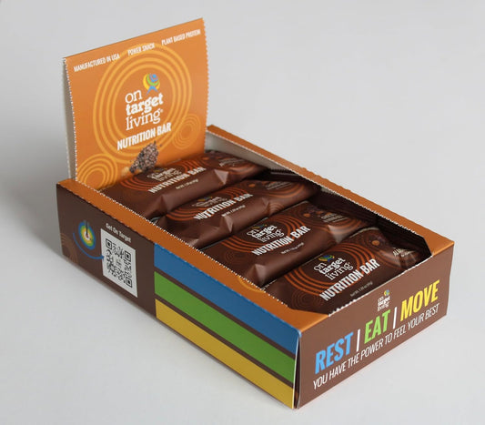 Nutritious Dark Chocolate Almond Butter Bars - 12-Pack of Healthy Snacks with Almonds, Dates, Honey, and Superfoods