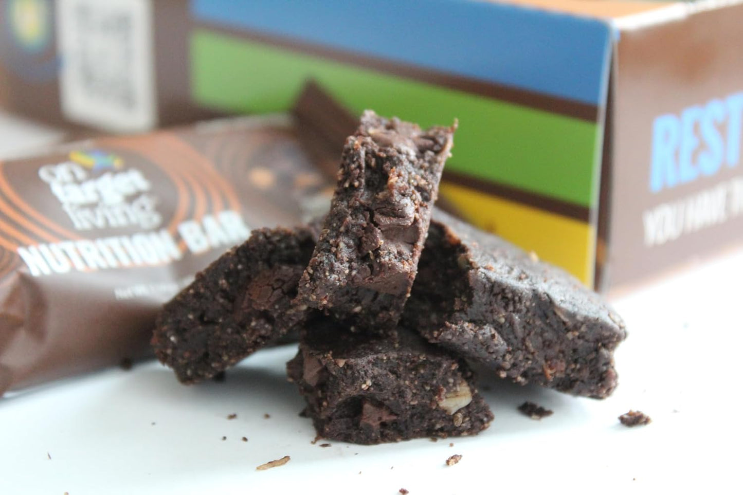 Nutritious Dark Chocolate Almond Butter Bars - 12-Pack of Healthy Snacks with Almonds, Dates, Honey, and Superfoods