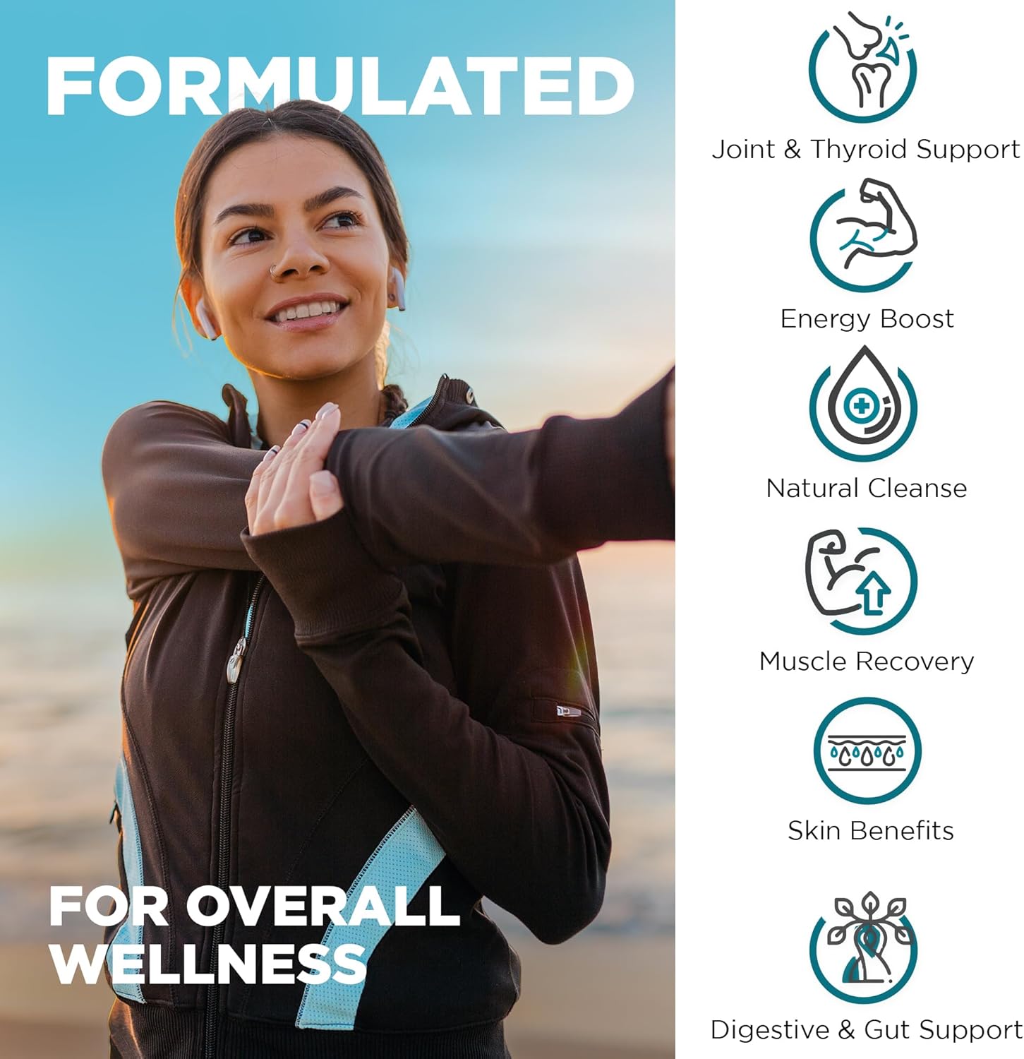 Nutrivein Irish Sea Moss and Tart Cherry Capsules Bundle: Digestive Support and Daily Wellness Supplement Set