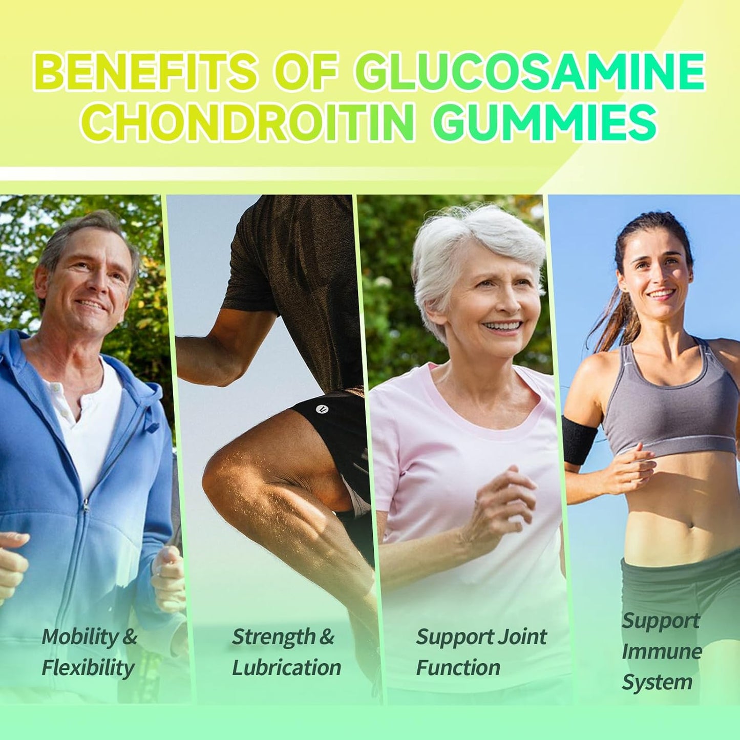 NutriVigor 200MG CoQ10 & Glucosamine Chondroitin Gummies for Cellular Energy & Joint Support
