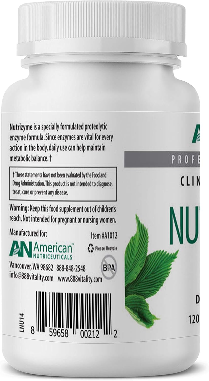 Nutrizyme Proteolytic Enzyme Complex - 120 Tablets - Immunity & Metabolic Support