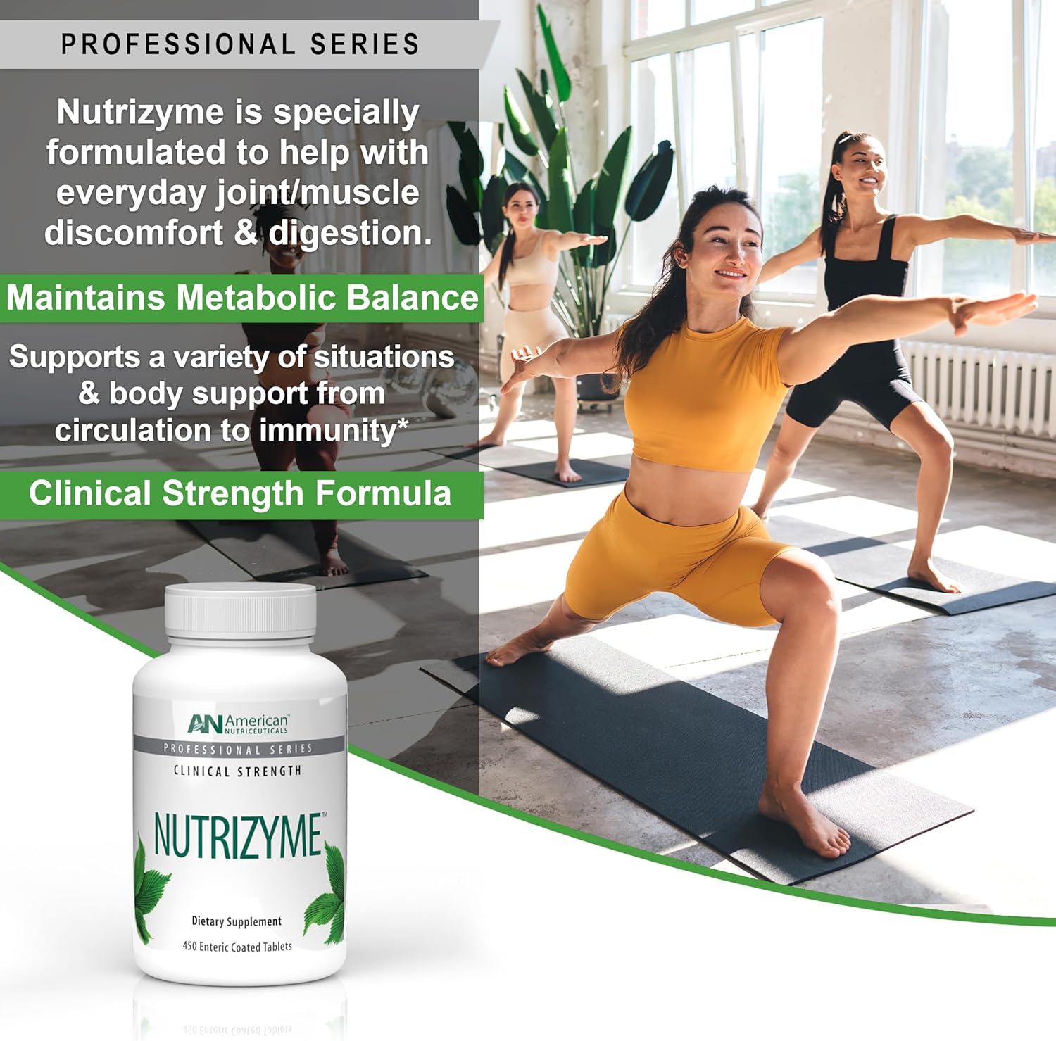 Nutrizyme Proteolytic Enzyme Complex - 120 Tablets - Immunity & Metabolic Support