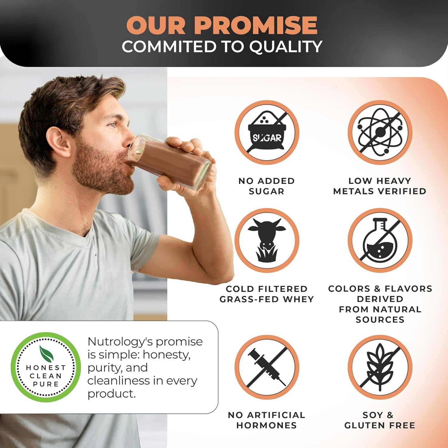 Nutrology TRIPACT Creamy Chocolate Protein Powder: 7-in-1 Meal Replacement Shake with Grass Fed Whey, Pea, Rice, Greens, Probiotics, BCAAs & Amino Energy - 40 Servings - BoostGo Australia