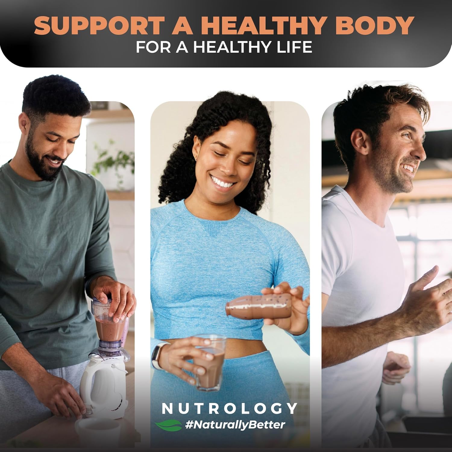 Nutrology TRIPACT Creamy Chocolate Protein Powder: 7-in-1 Meal Replacement Shake with Grass Fed Whey, Pea, Rice, Greens, Probiotics, BCAAs & Amino Energy - 40 Servings - BoostGo Australia
