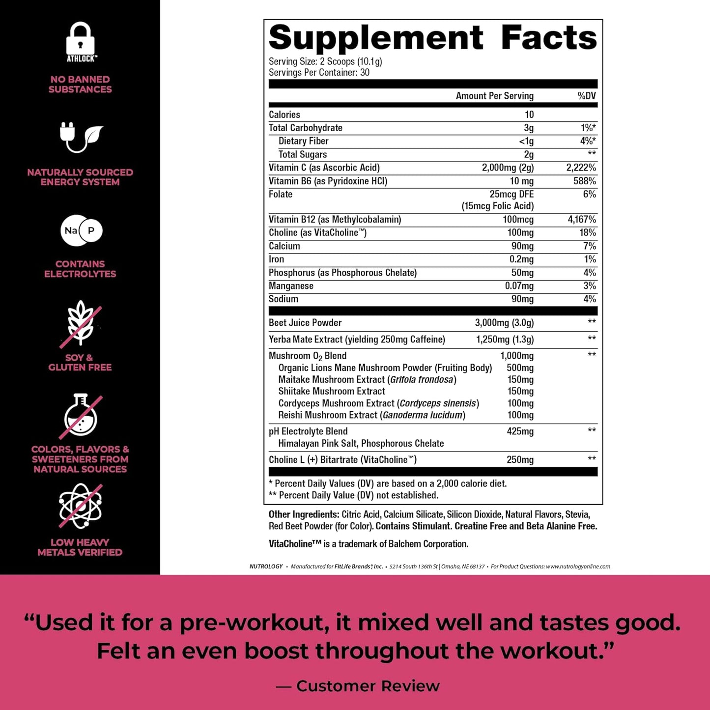 Nutrology TRIPACT Superberry Protein Powder & Beet Natural O2 Pre Workout Bundle