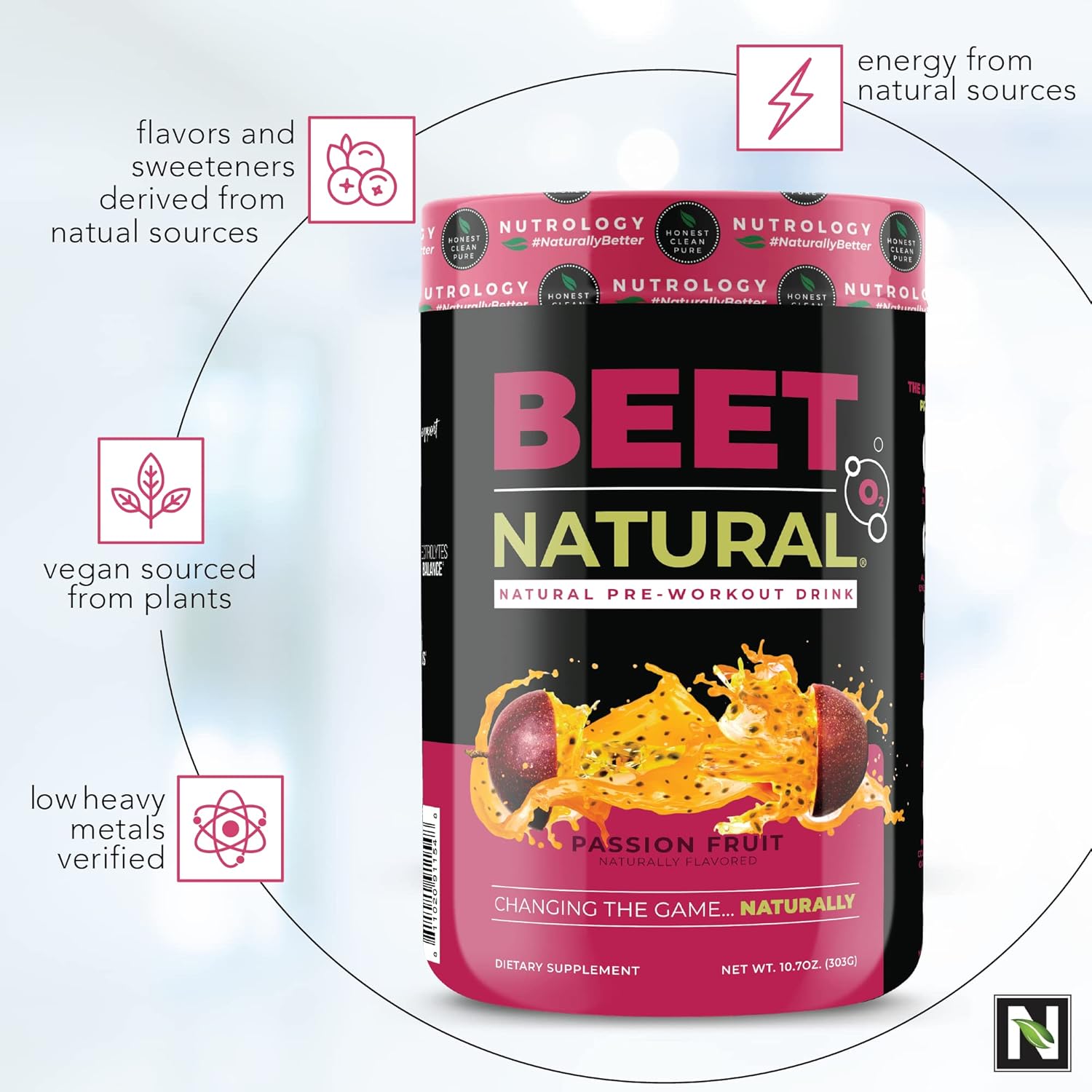 Nutrology TRIPACT Superberry Protein Powder & Beet Natural O2 Pre Workout Bundle