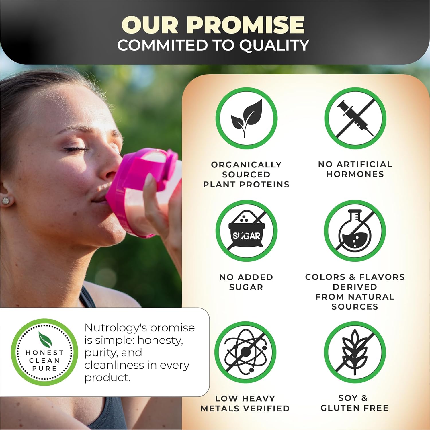 Nutrology TRIPACT Vegan Protein Powder - Organic Plant-Based Meal Replacement Shake with Pea, Rice, & Pumpkin Protein, BCAAs & Glutamine, Non-GMO - Peanut Butter & Vanilla Flavor - 20 Servings - BoostGo Australia