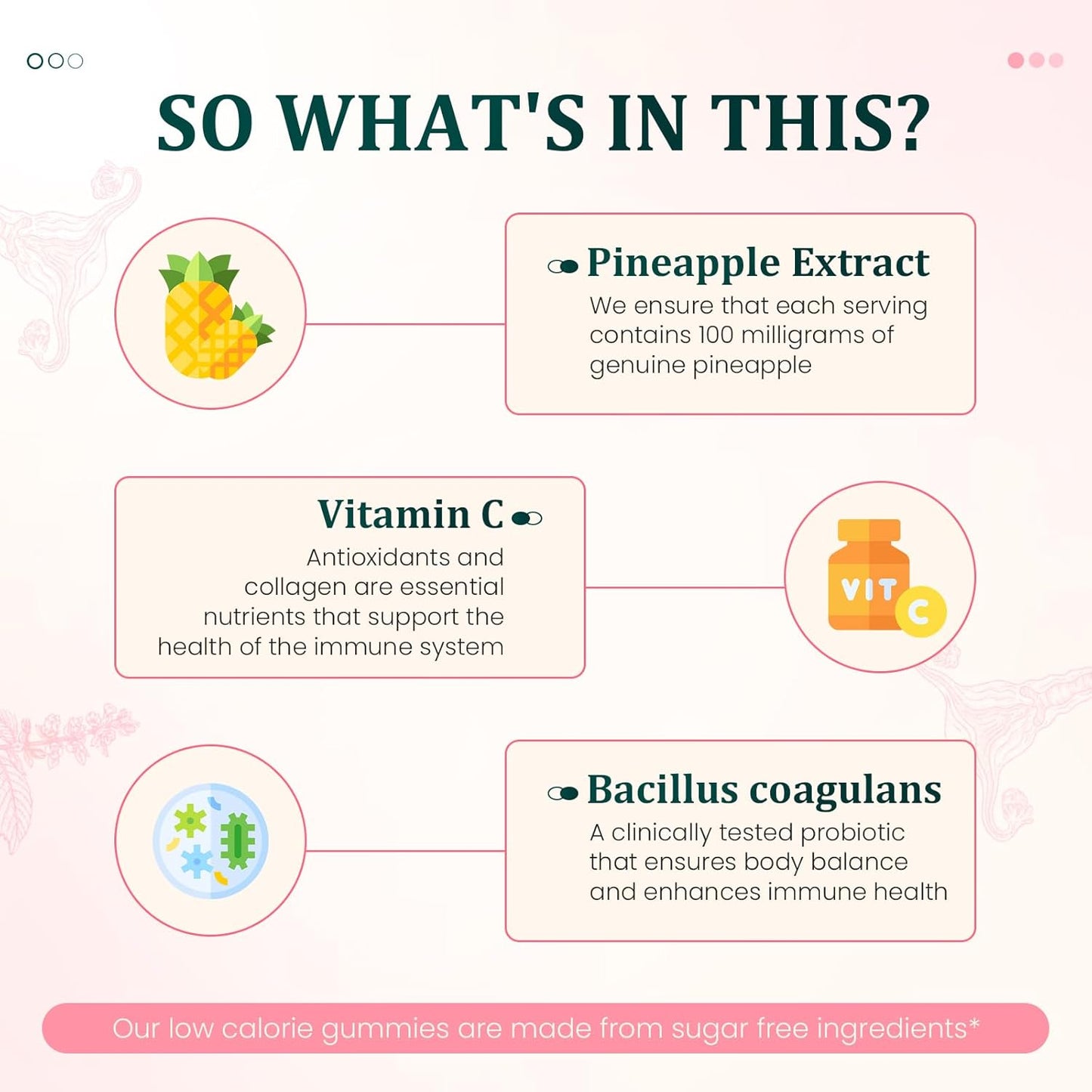 NUTSE Hawaiian Pineapple Feminine Balance Gummies, Support Women's Health - Vegan & Gluten-Free, Immune Support & pH Balance