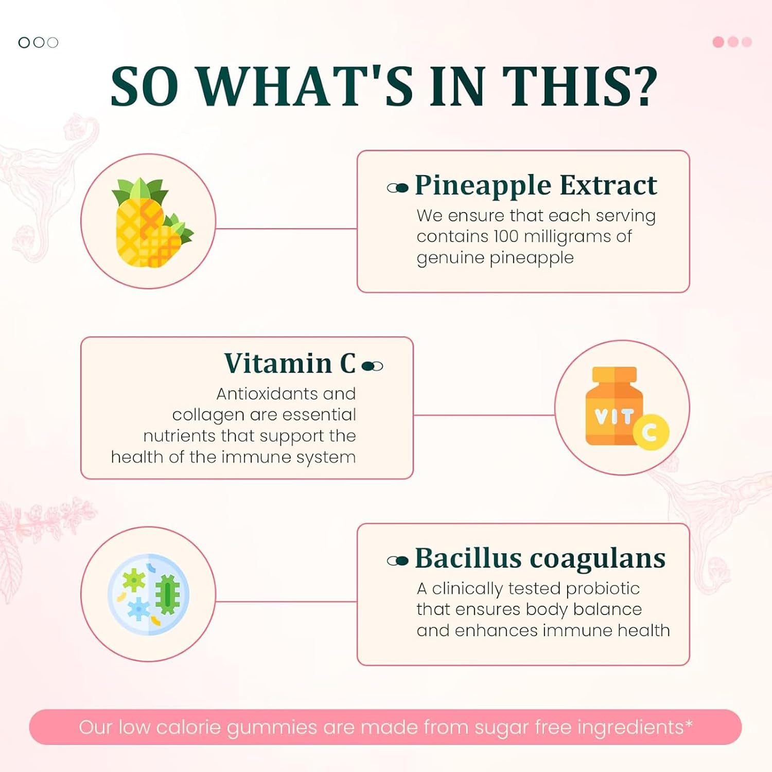 NUTSE Hawaiian Pineapple Feminine Balance Gummies, Support Women's Health - Vegan & Gluten-Free, Immune Support & pH Balance