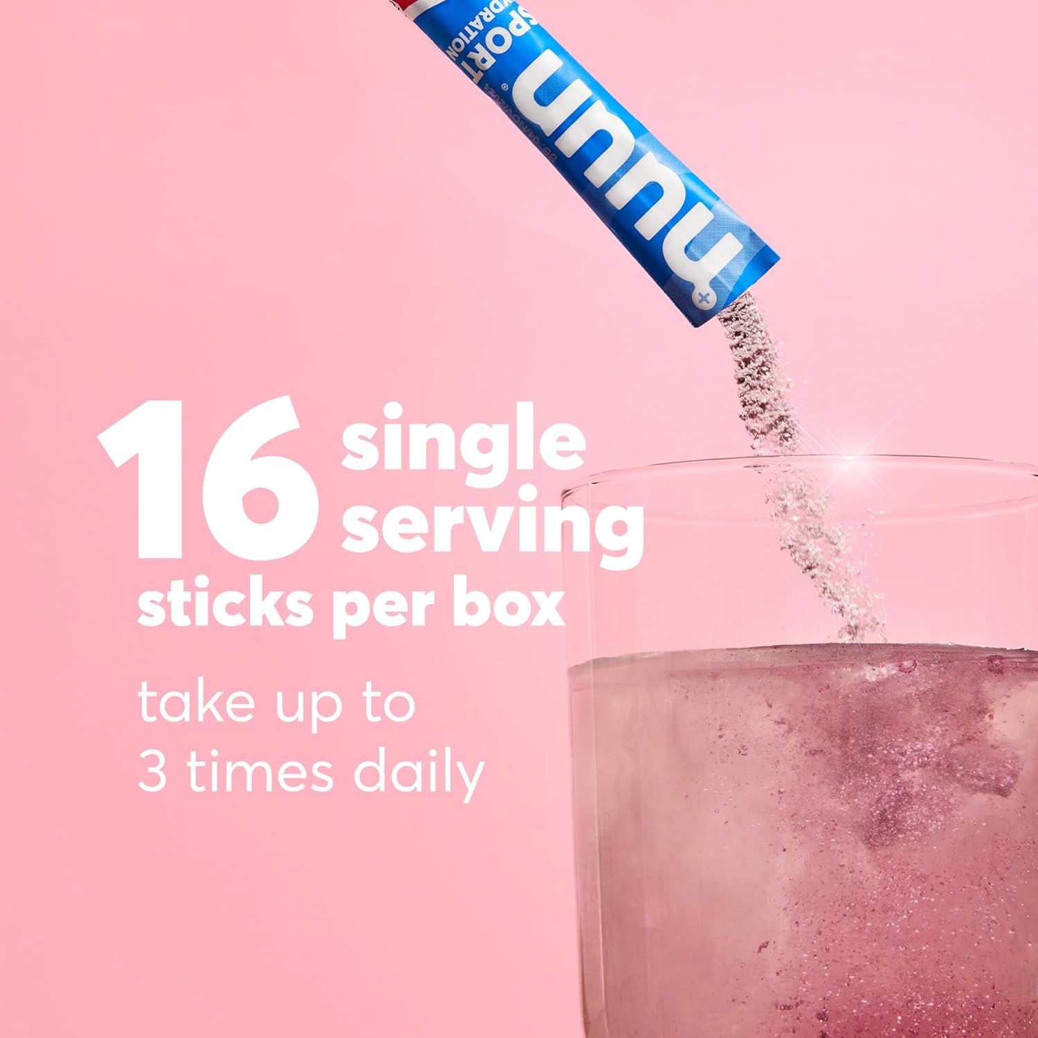 Nuun Sport Electrolyte Powder Packets - Mixed Berry Flavor | Hydration Drink Mix with 5 Essential Electrolytes & Magnesium | Non GMO, Vegan | 16 Single Servings