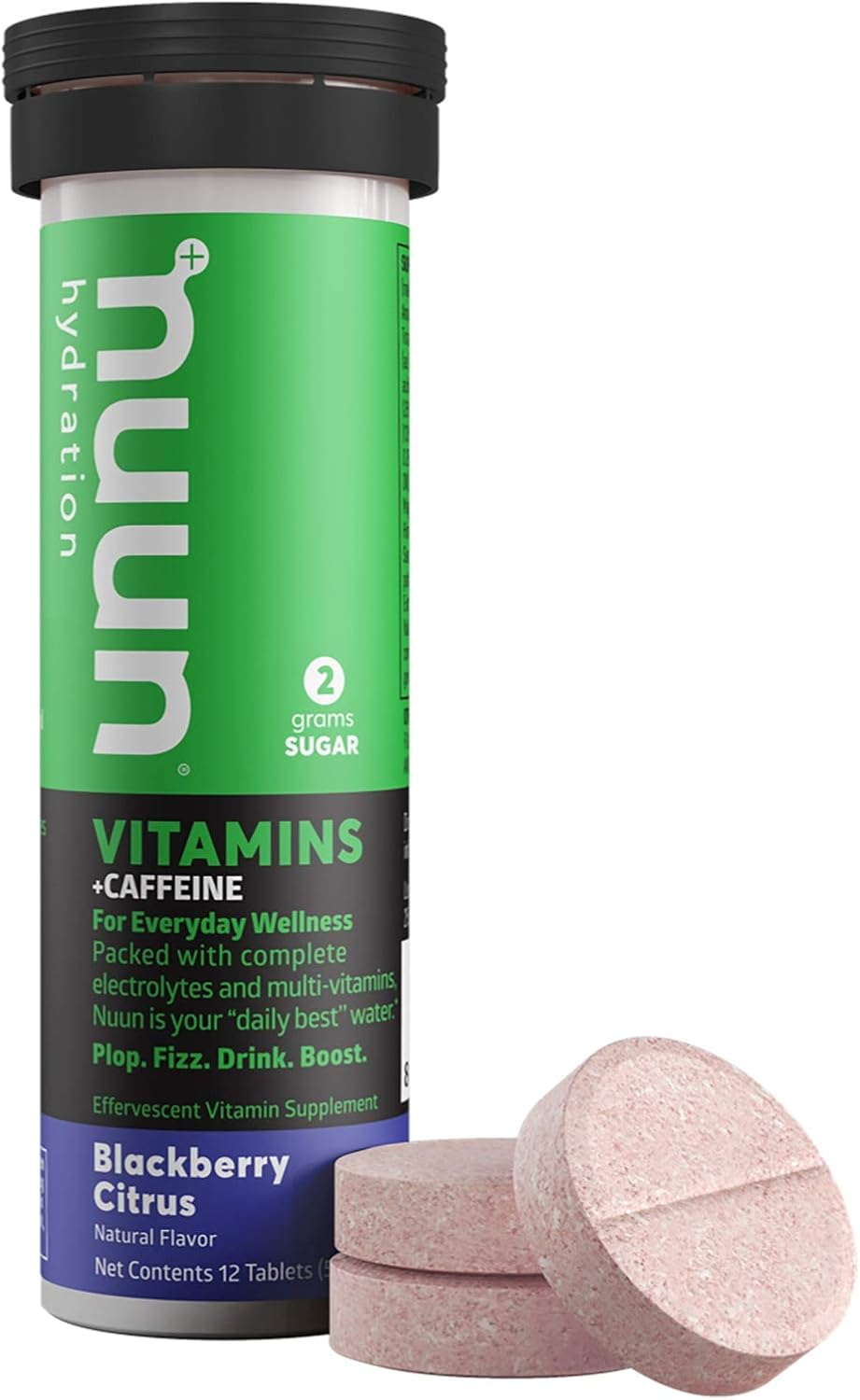 Nuun Vitamins + Energy Blackberry Citrus Supplement Tabs - 4 Tubes (48 Tabs)