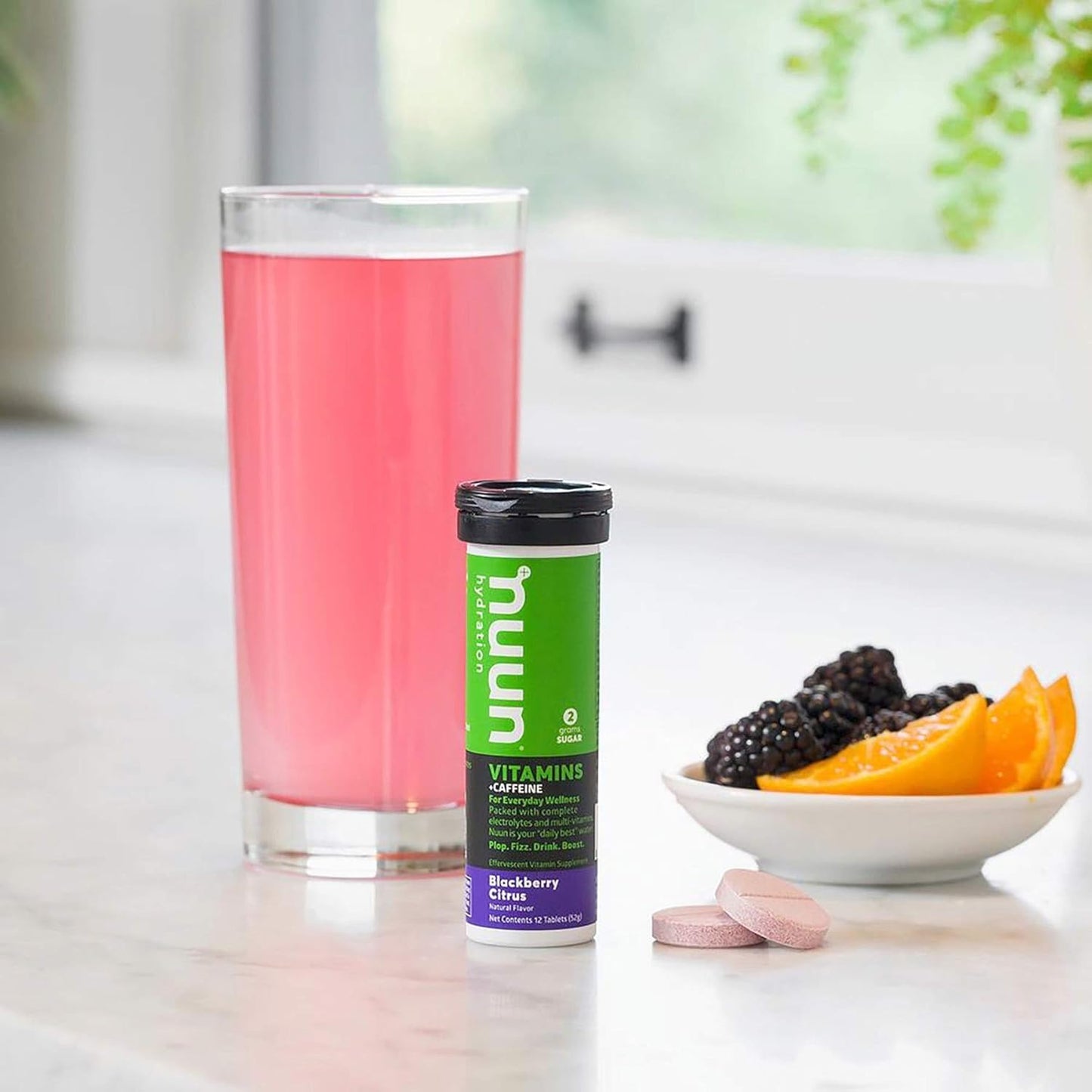 Nuun Vitamins + Energy Blackberry Citrus Supplement Tabs - 4 Tubes (48 Tabs)