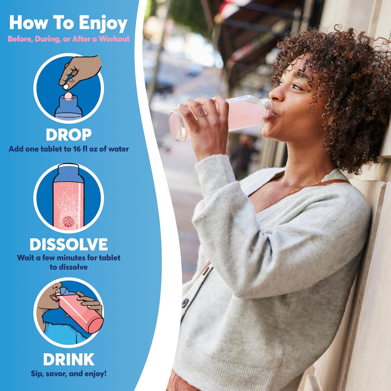 Nuun Zero Sugar Electrolyte Tablets - Mixed Citrus Flavor, Gluten-Free, Vegan, 4 Pack (40 Servings)