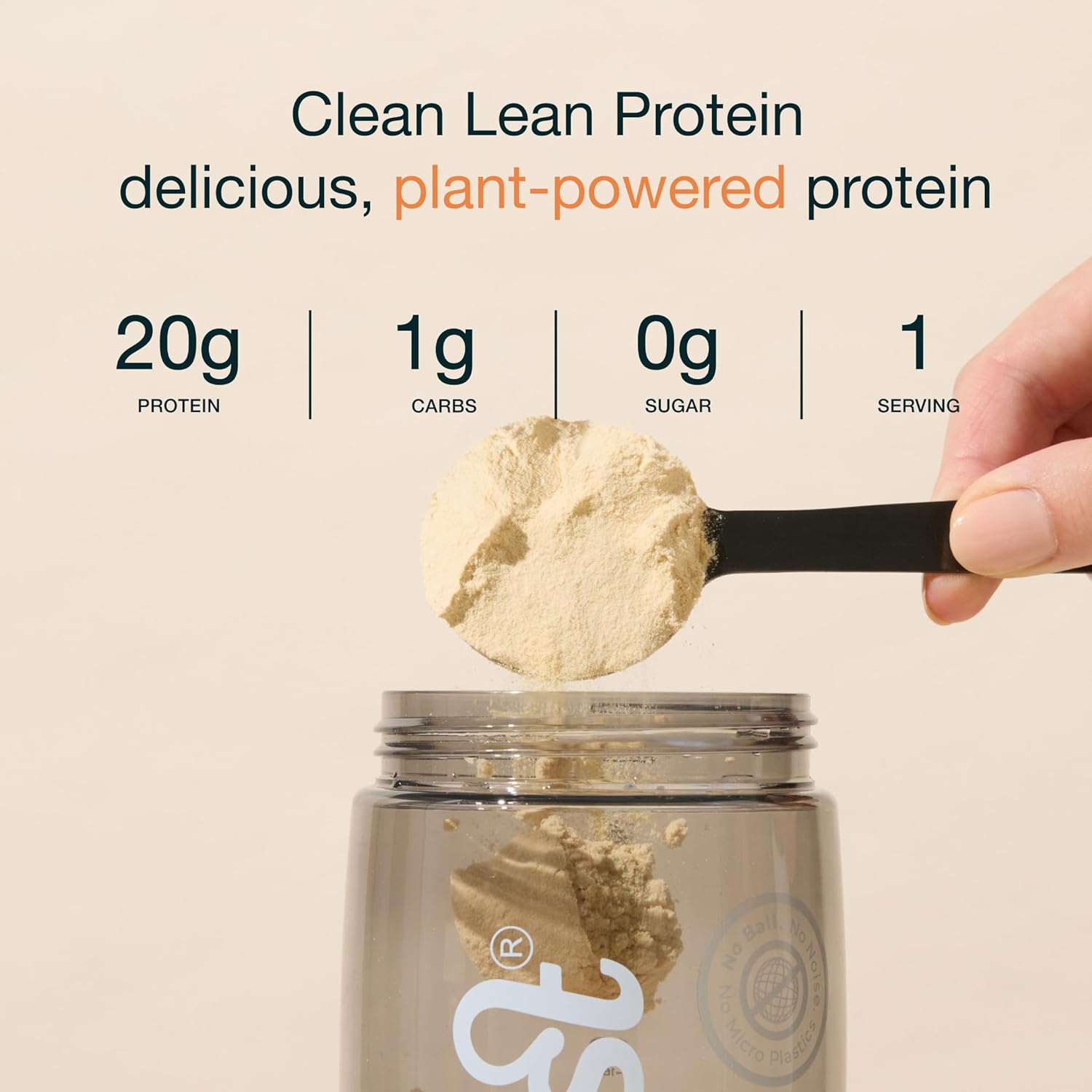 Nuzest Clean Lean Plant Based Pea Protein Powder, Real Coffee Flavor, 1 Serving, 0.9 oz - Dairy Free, Gluten Free, GMO Free Vegan Protein Shake