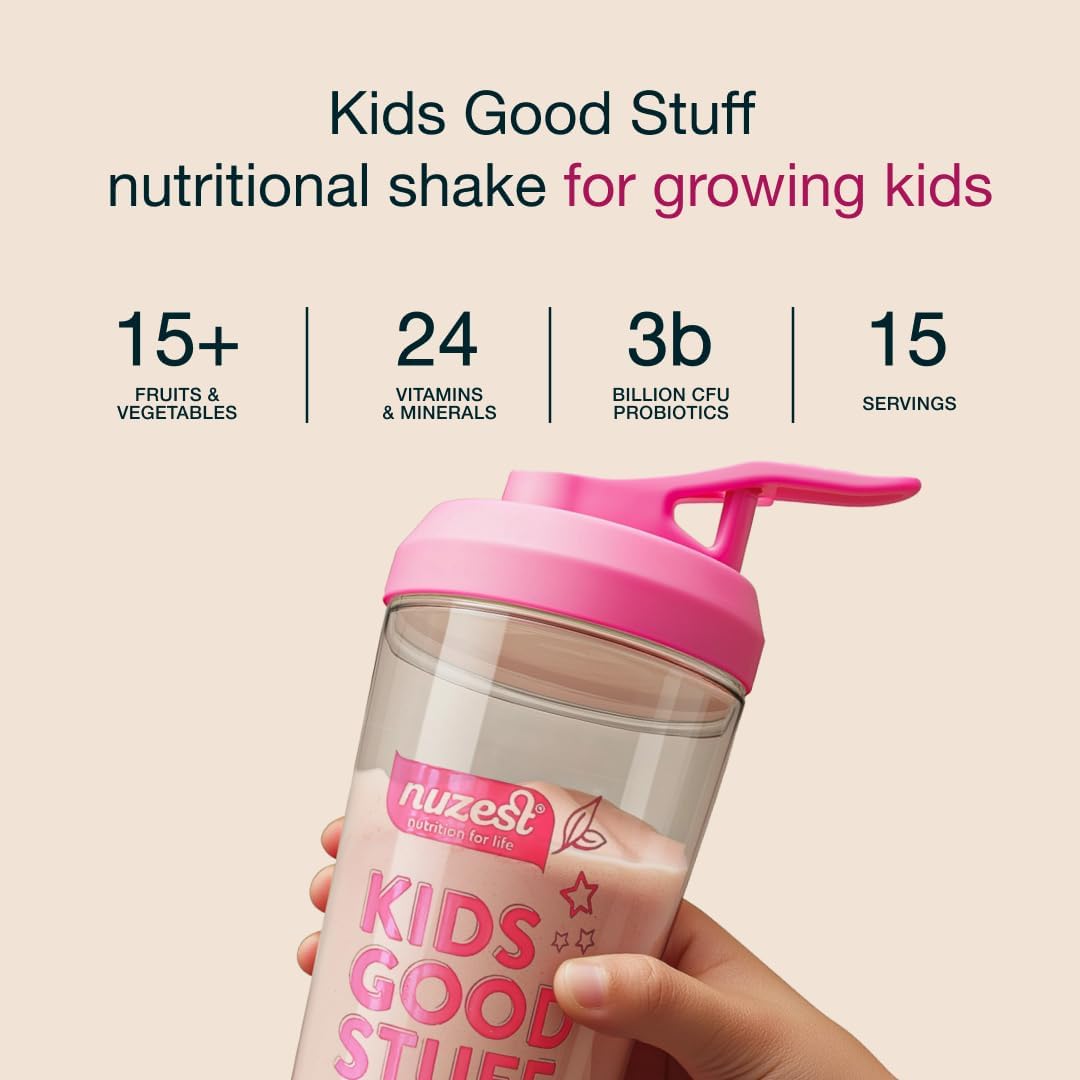 Nuzest Kids Good Stuff Vegan Smoothie Mix - Rich Chocolate - Multivitamin Protein Shake - Dairy Free - 225g/7.9 oz - Growth and Development Support