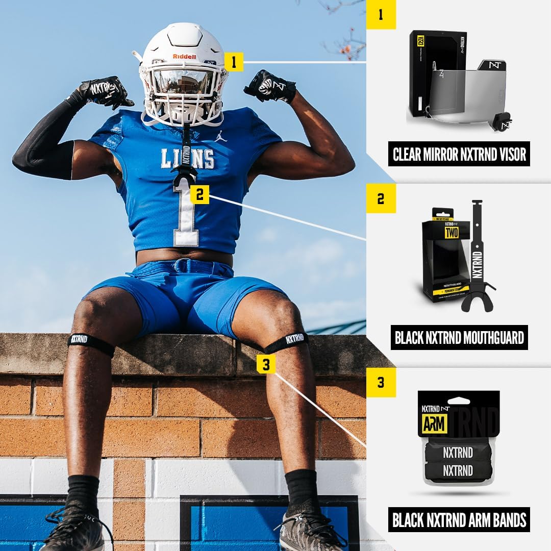 NXT NXTRND Bicep Bands for Football - Arm Sweat Bands, Pair of Bands