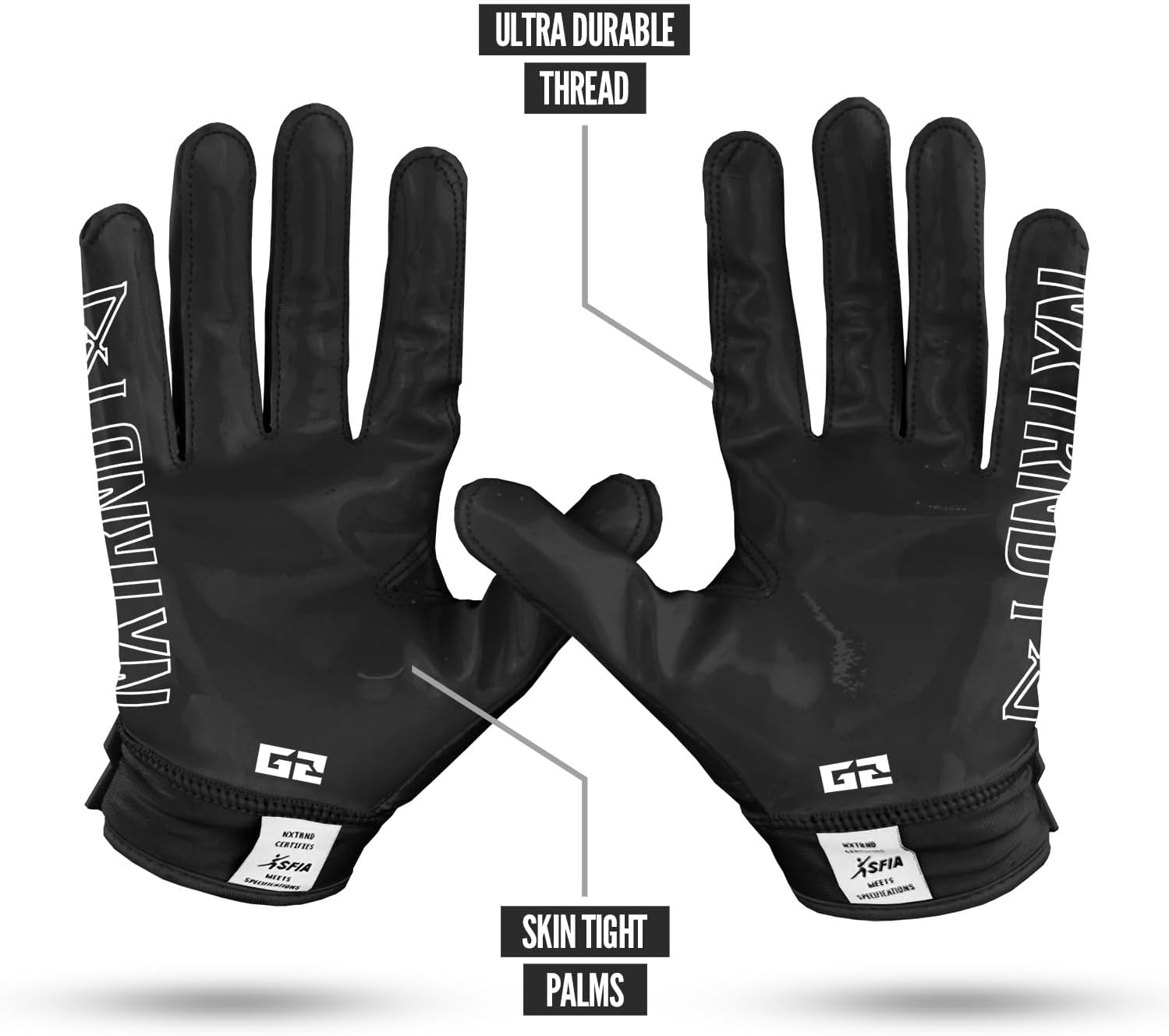 NXT NXTRND G2 Men's Football Gloves - Elite Ultra Sticky Receiver Gloves