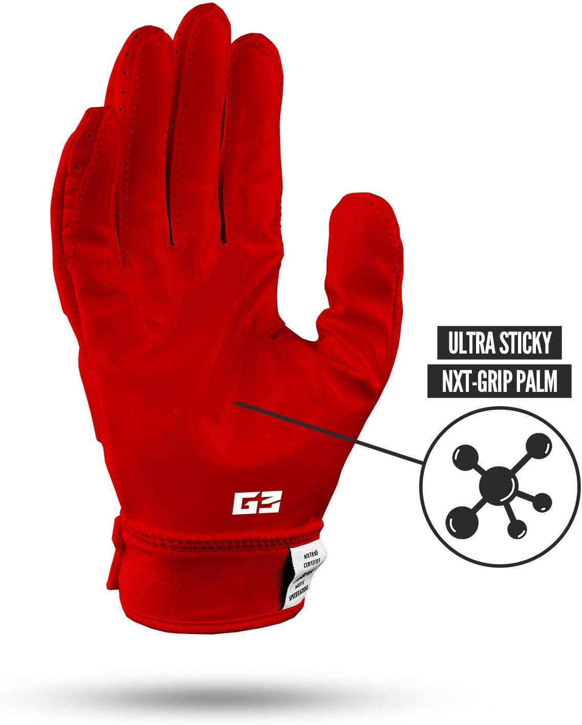 NXT NXTRND G3 Football Gloves with Sticky Padding for Receivers and Linemen