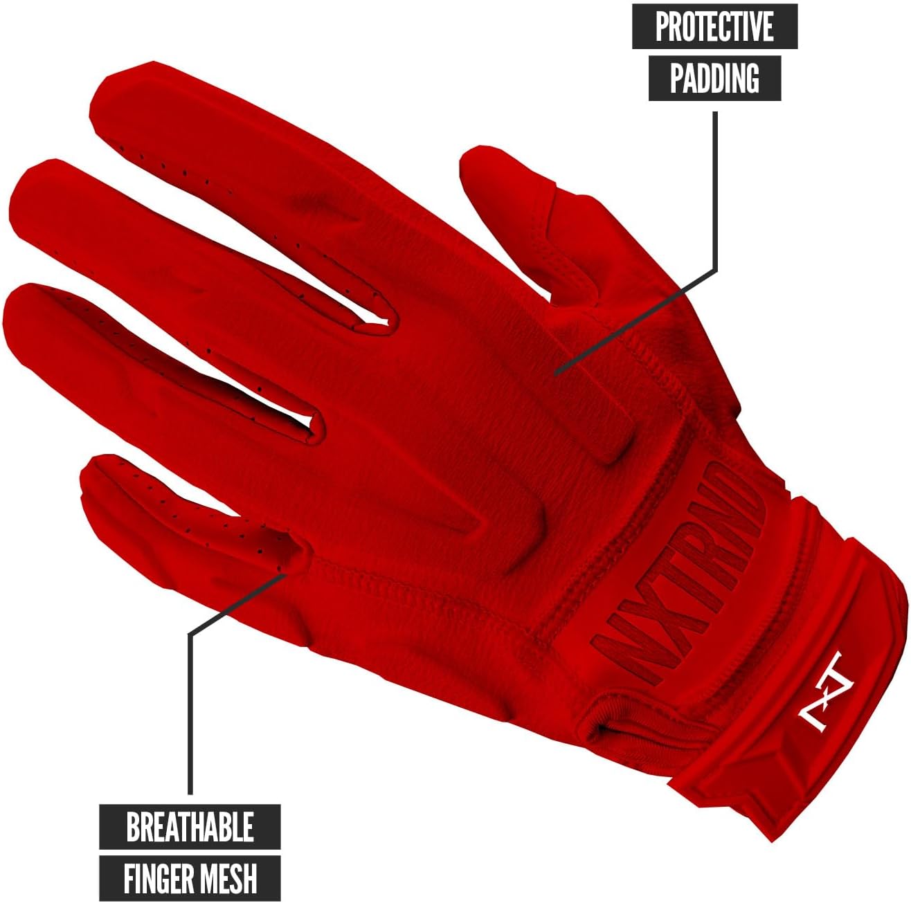 NXT NXTRND G3 Football Gloves with Sticky Padding for Receivers and Linemen