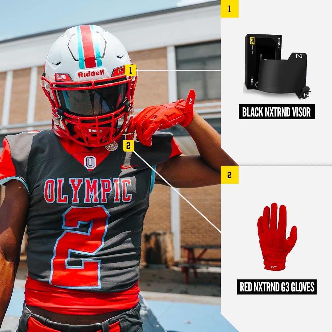 NXT NXTRND G3 Football Gloves with Sticky Padding for Receivers and Linemen