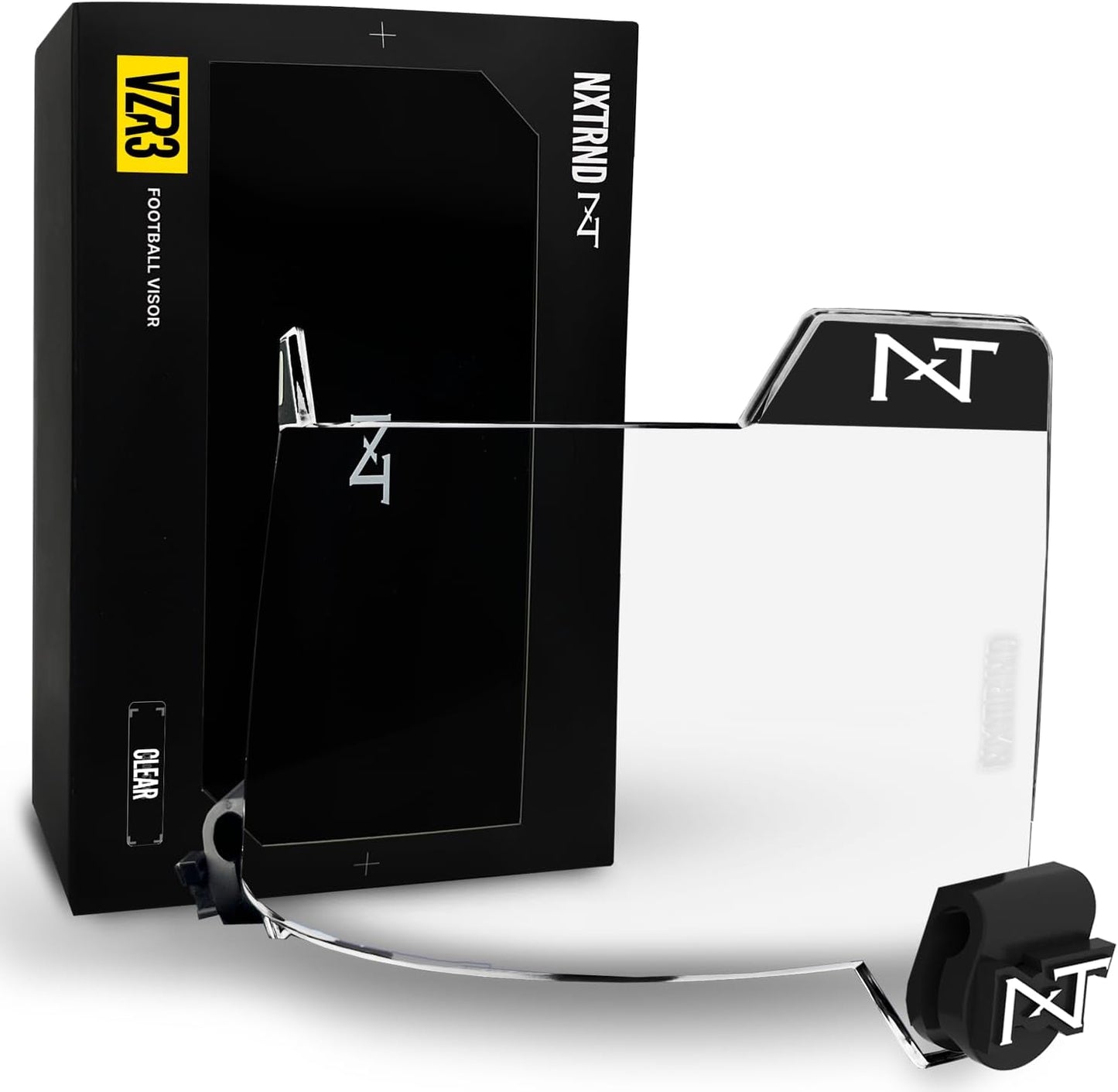 NXT NXTRND VZR3 Football Visor with Curved Lens Technology - Fits Adult and Youth Helmets